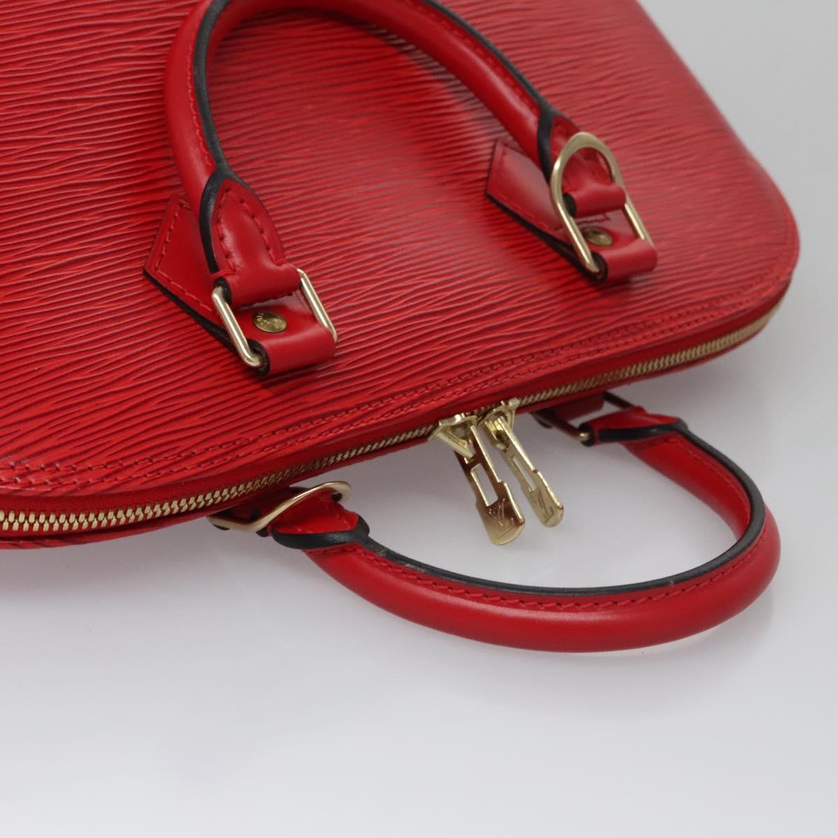 Louis Vuitton Alma Red Leather Bag
