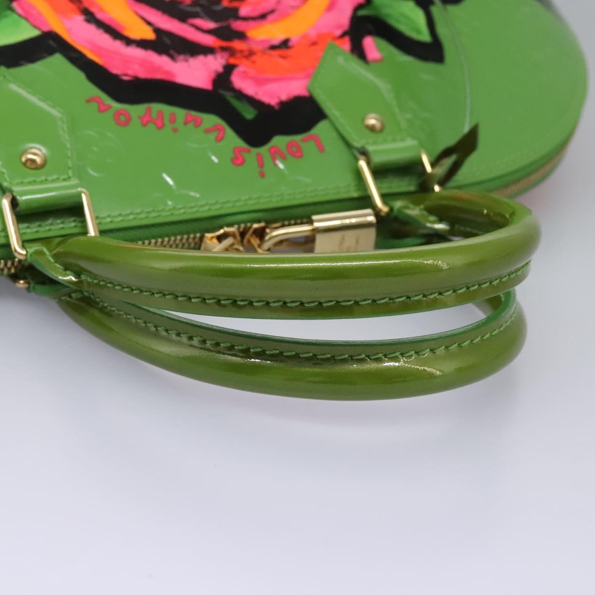 Louis Vuitton Alma Green Patent Leather Bag