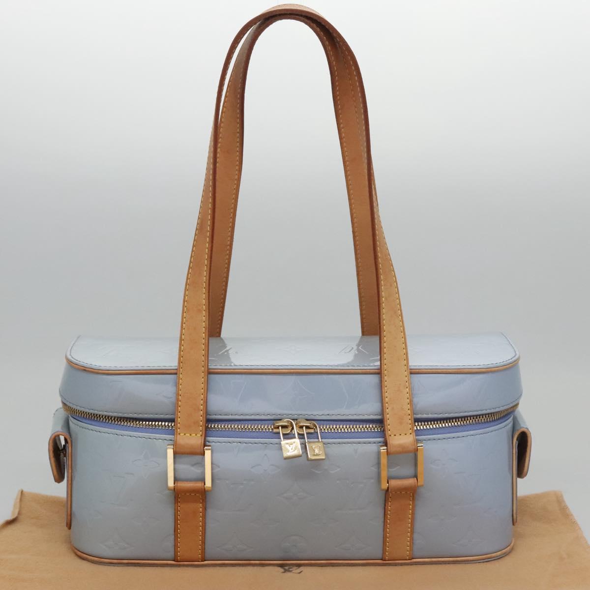 Louis Vuitton Sullivan Blue Patent Leather Bag
