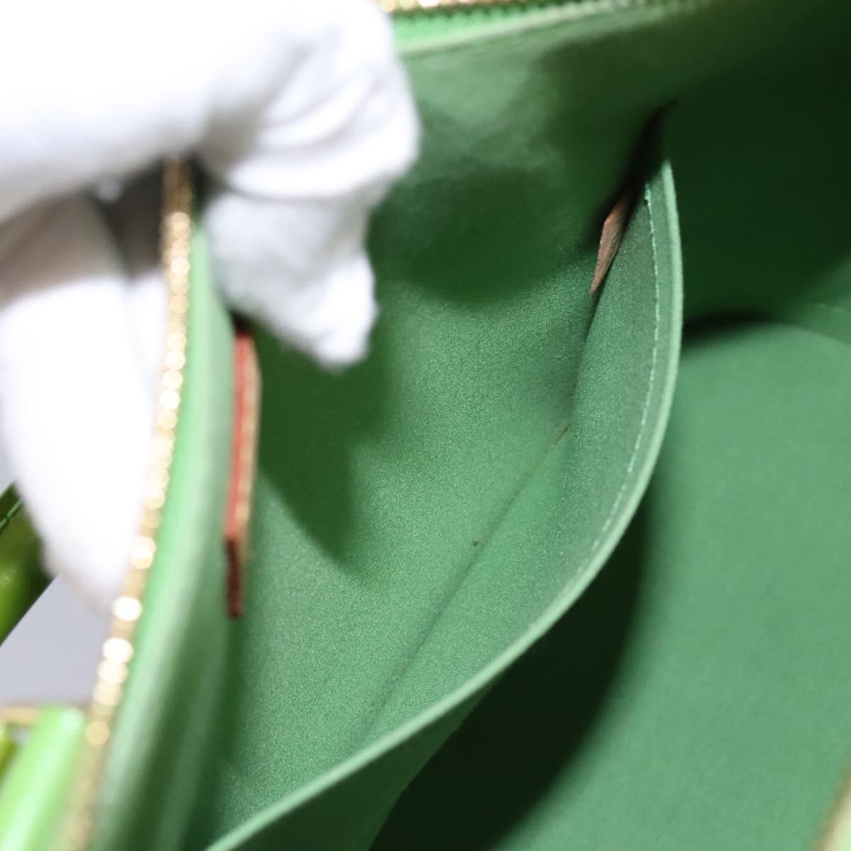 Louis Vuitton Alma Green Patent Leather Bag