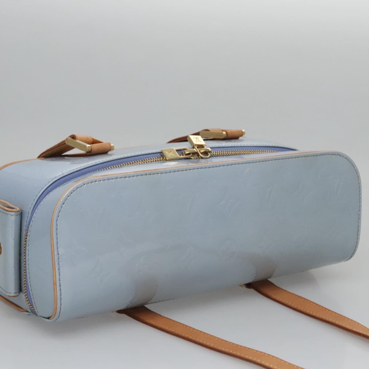 Louis Vuitton Sullivan Blue Patent Leather Bag