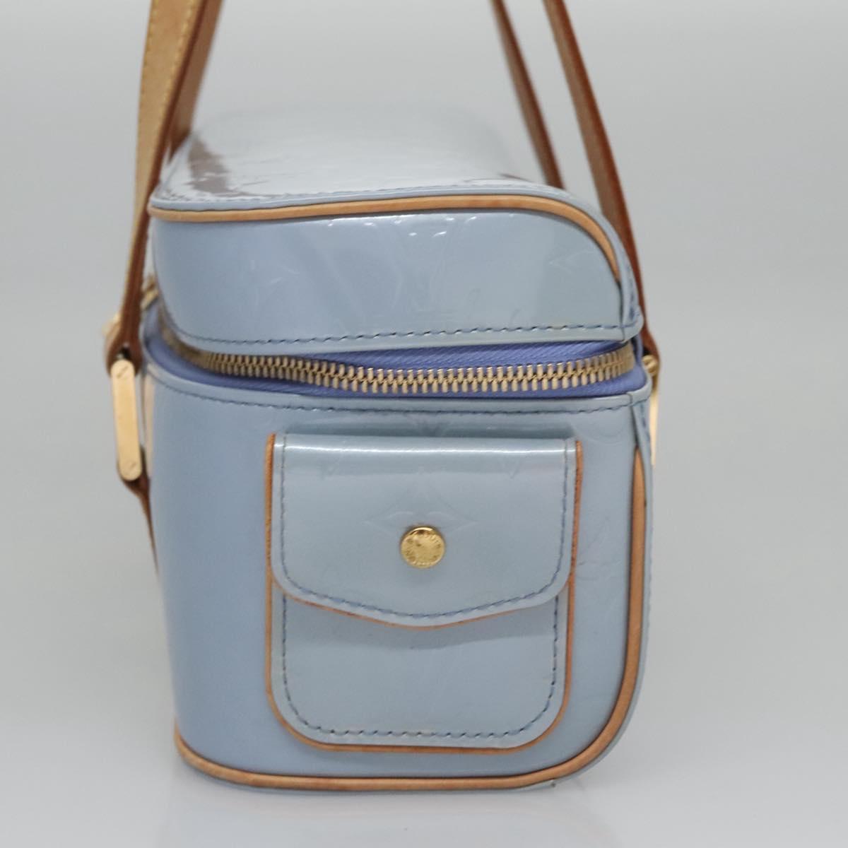 Louis Vuitton Sullivan Blue Patent Leather Bag