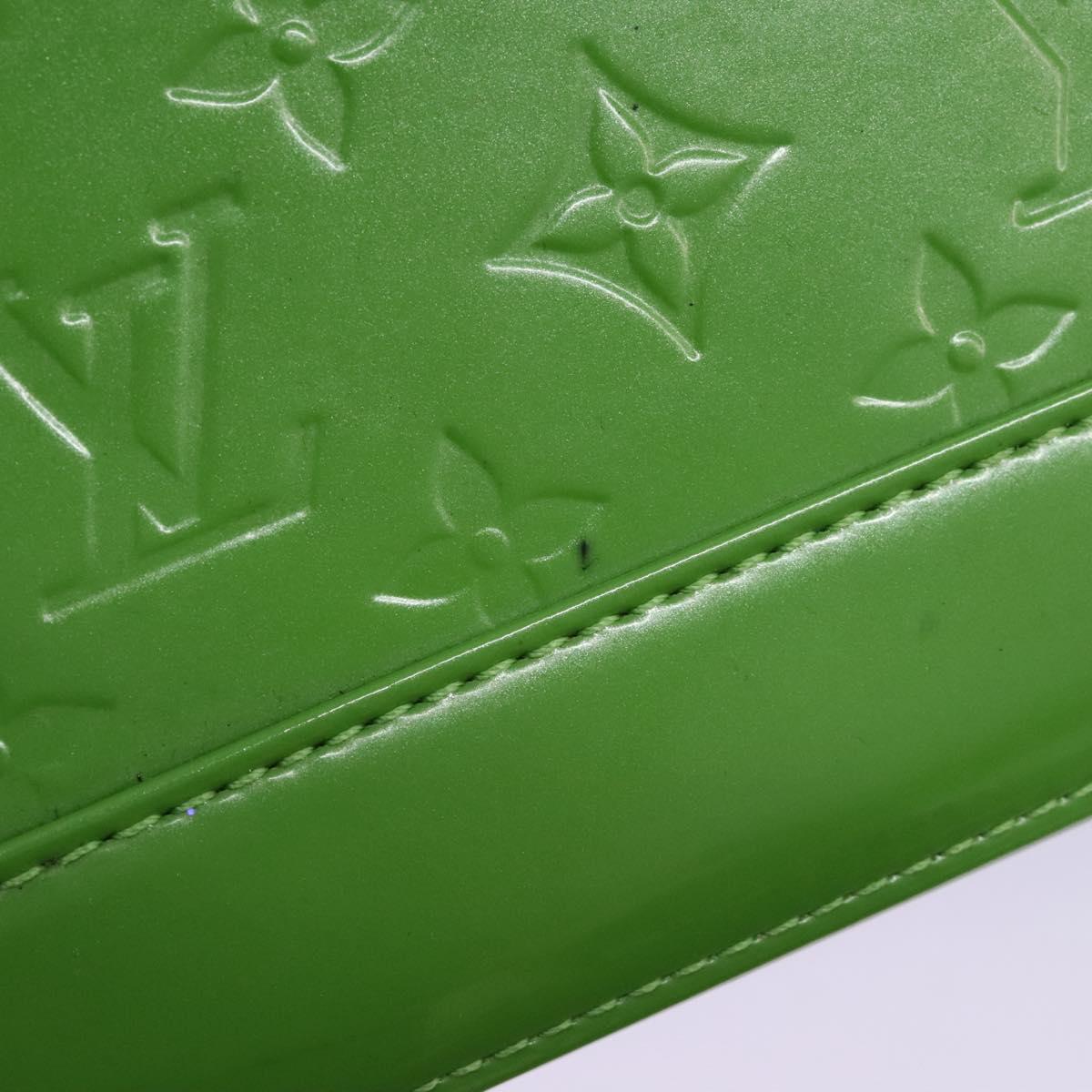 Louis Vuitton Alma Green Patent Leather Bag
