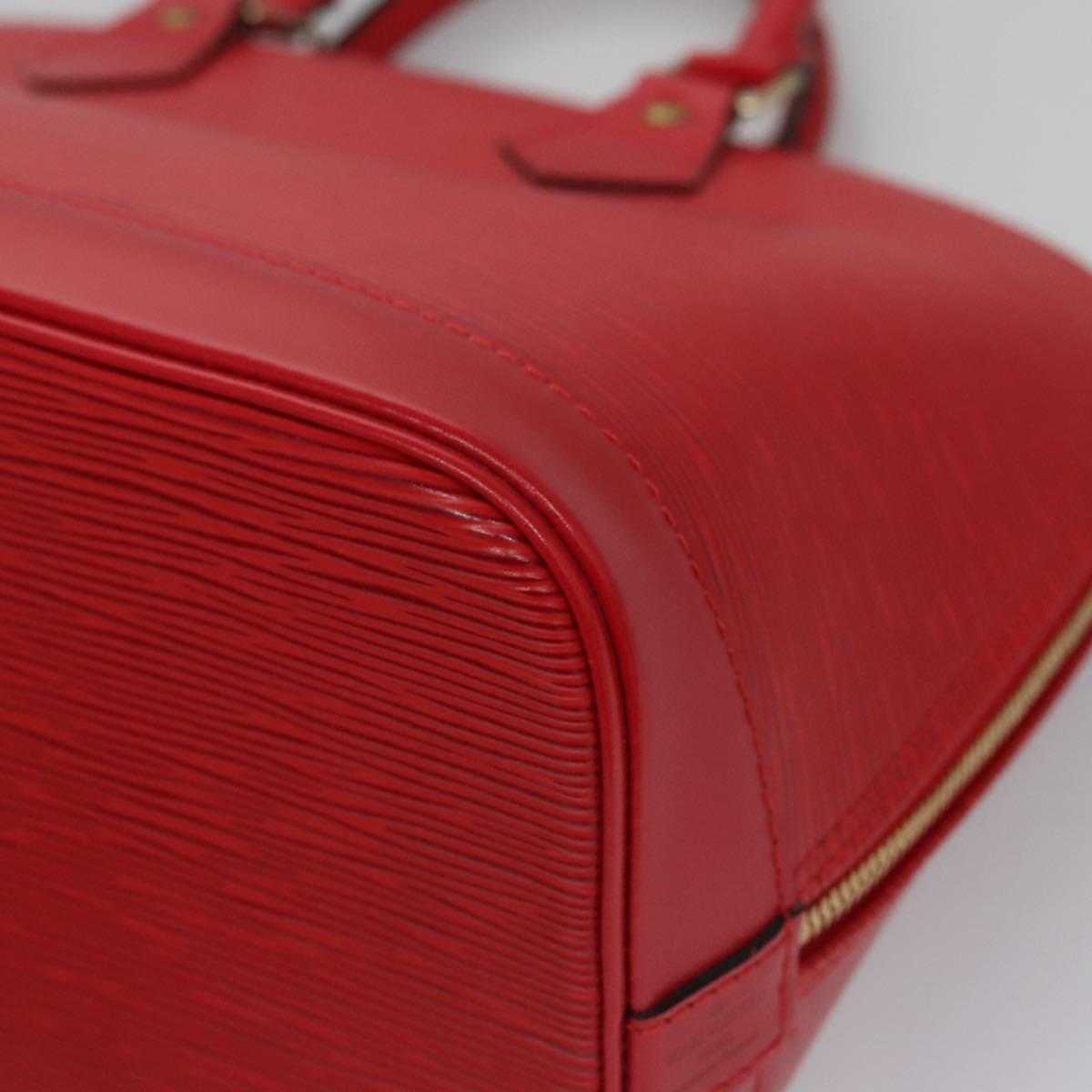 Louis Vuitton Alma Red Leather Bag