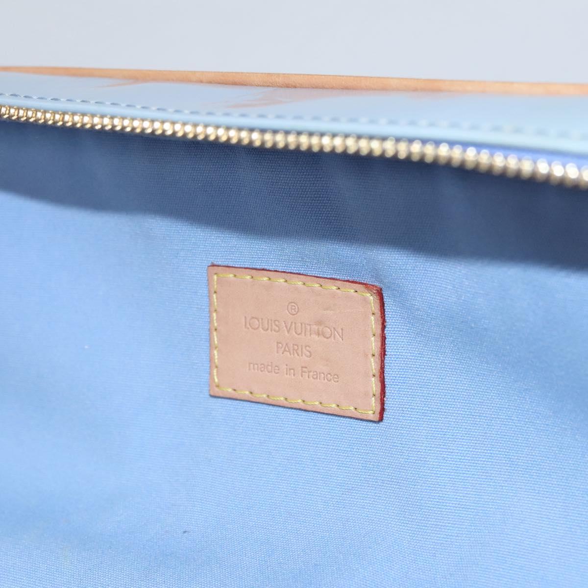 Louis Vuitton Sullivan Blue Patent Leather Bag