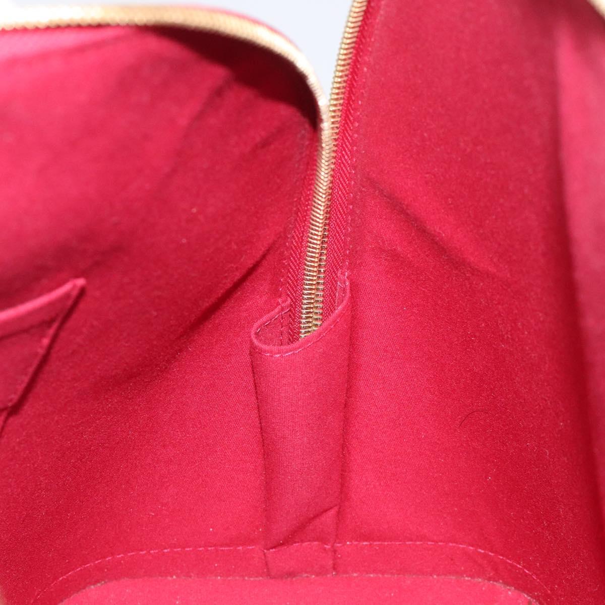 Louis Vuitton Alma Burgundy Patent Leather Bag