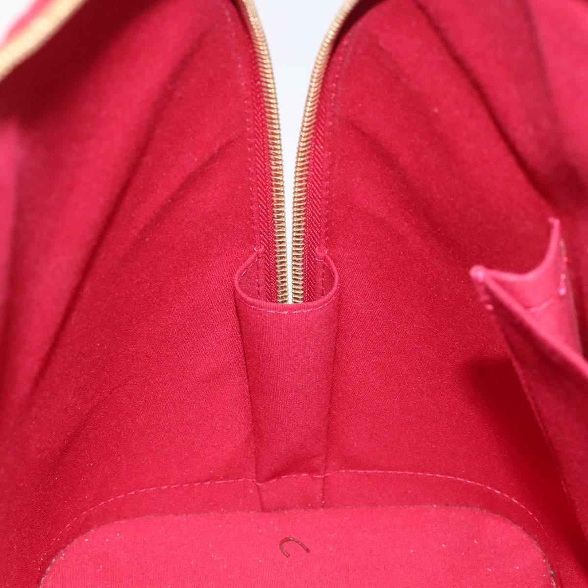 Louis Vuitton Alma Burgundy Patent Leather Bag