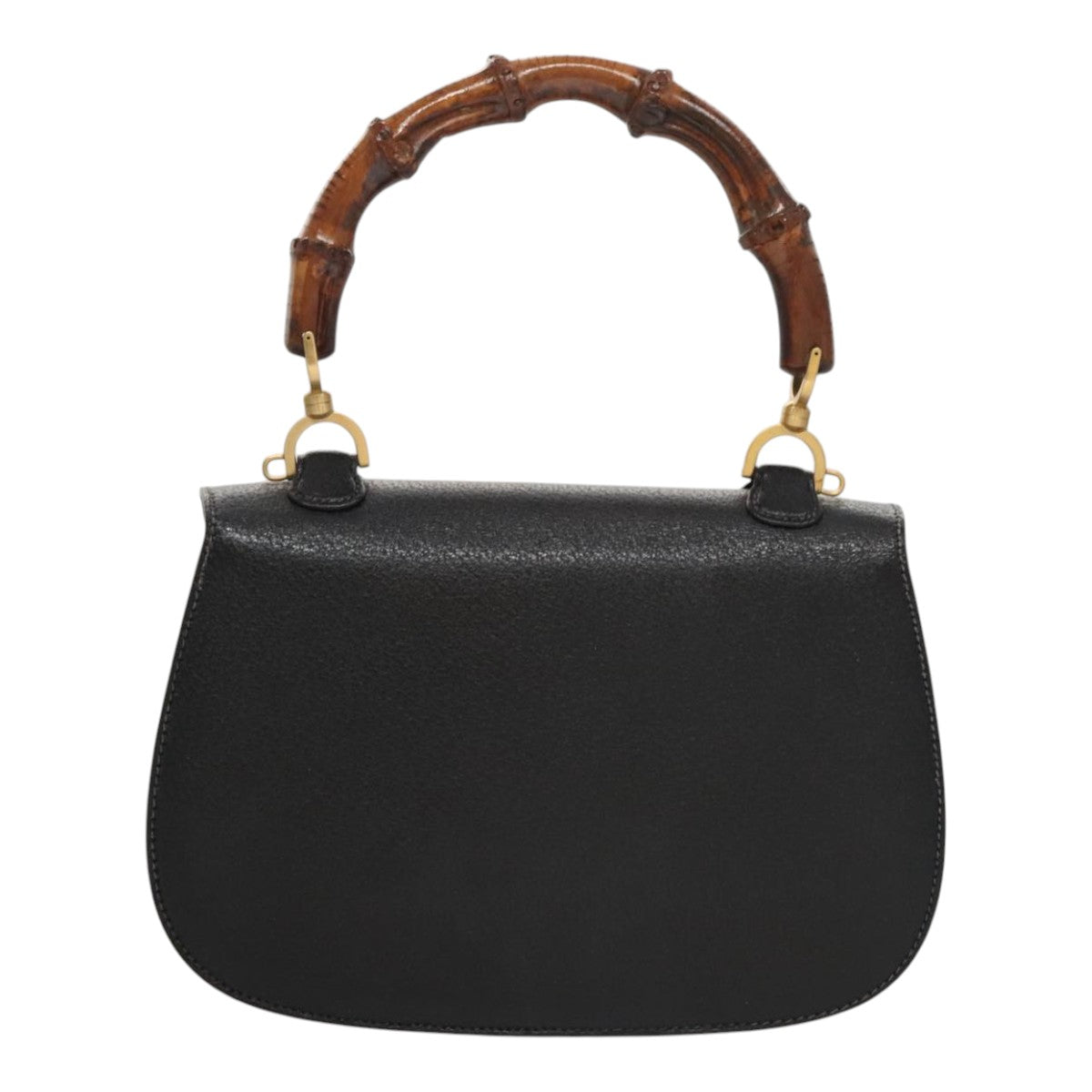 Gucci Bamboo Black Leather Bag