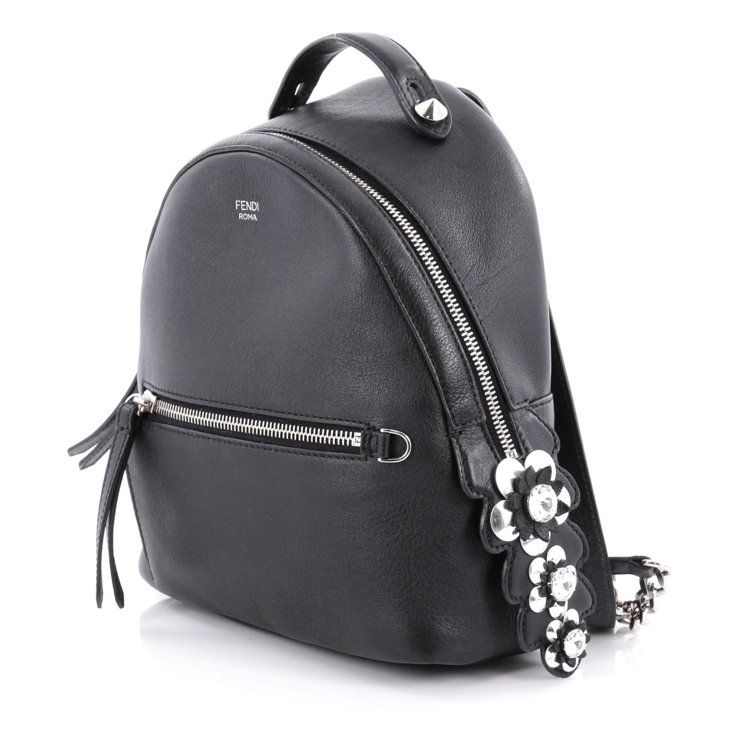 Fendi By The Way Backpack Leather with Crystals Mini