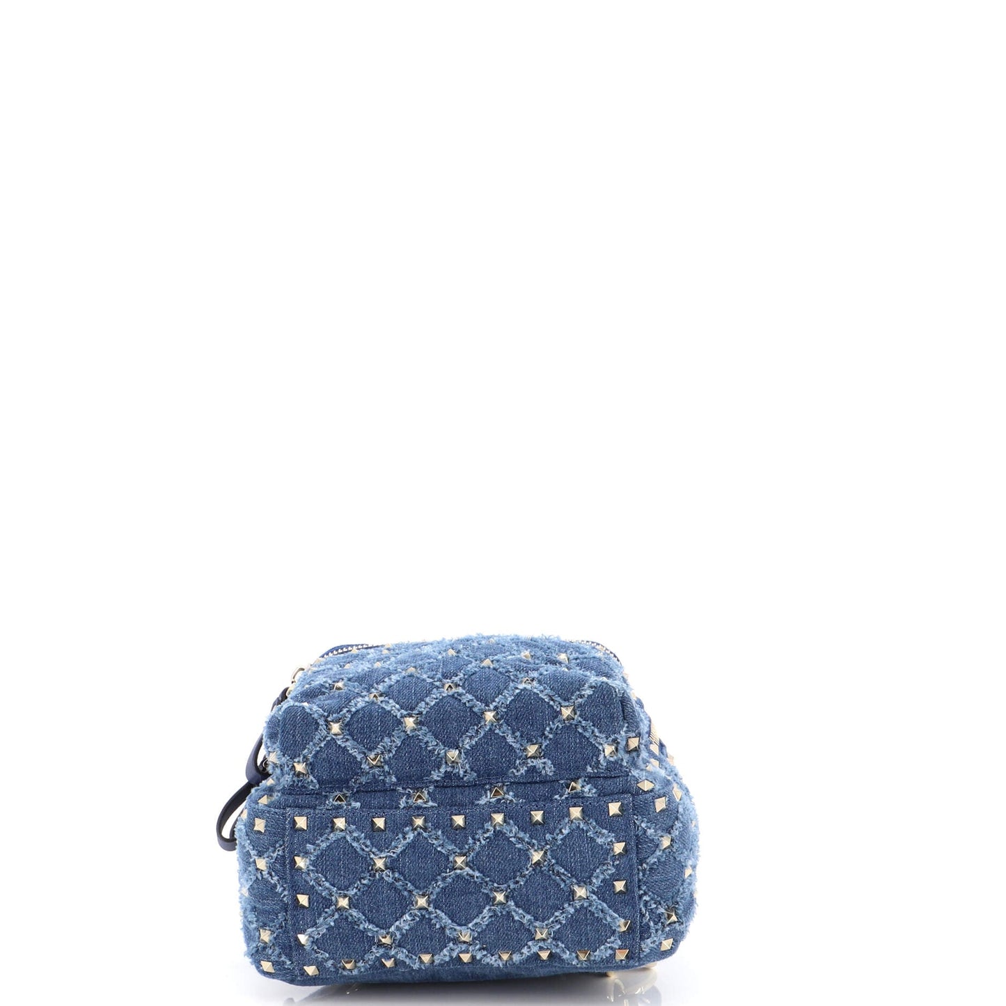 Rockstud Spike Backpack Quilted Denim Mini