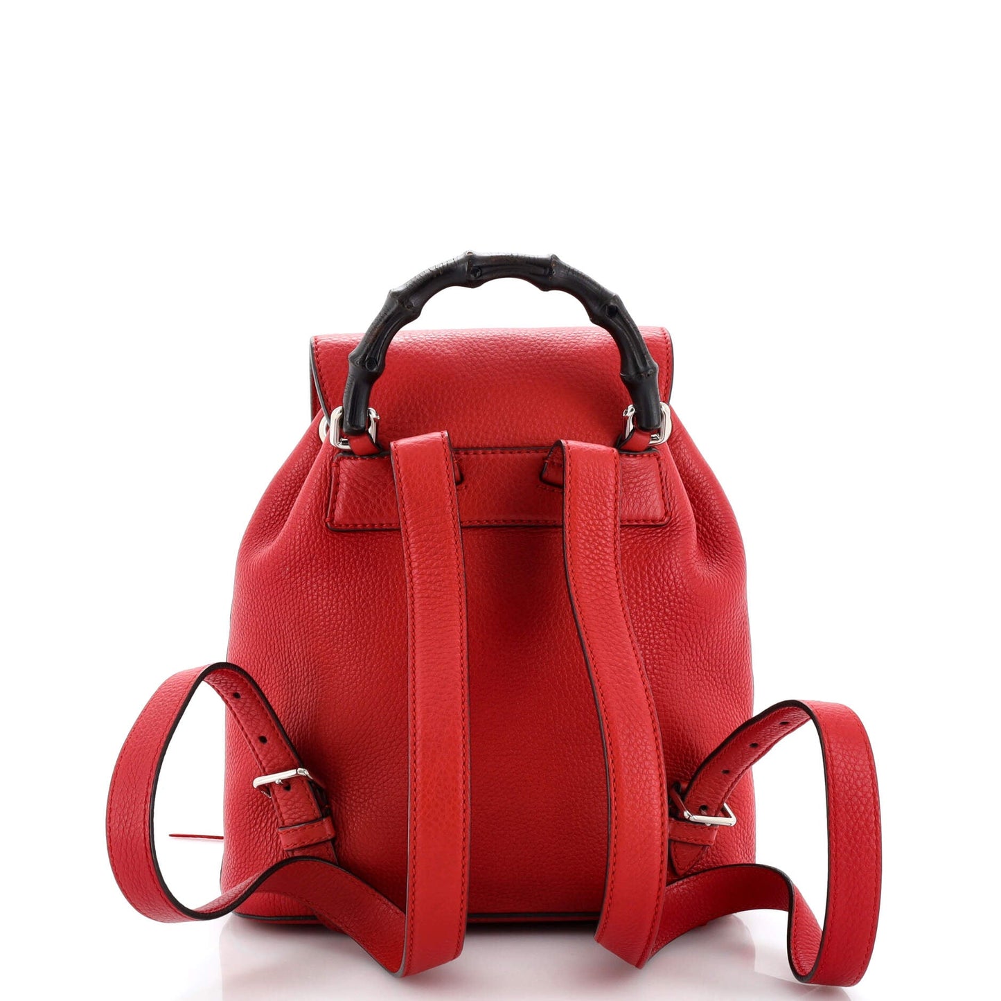 Bamboo Tassel Backpack Leather Mini