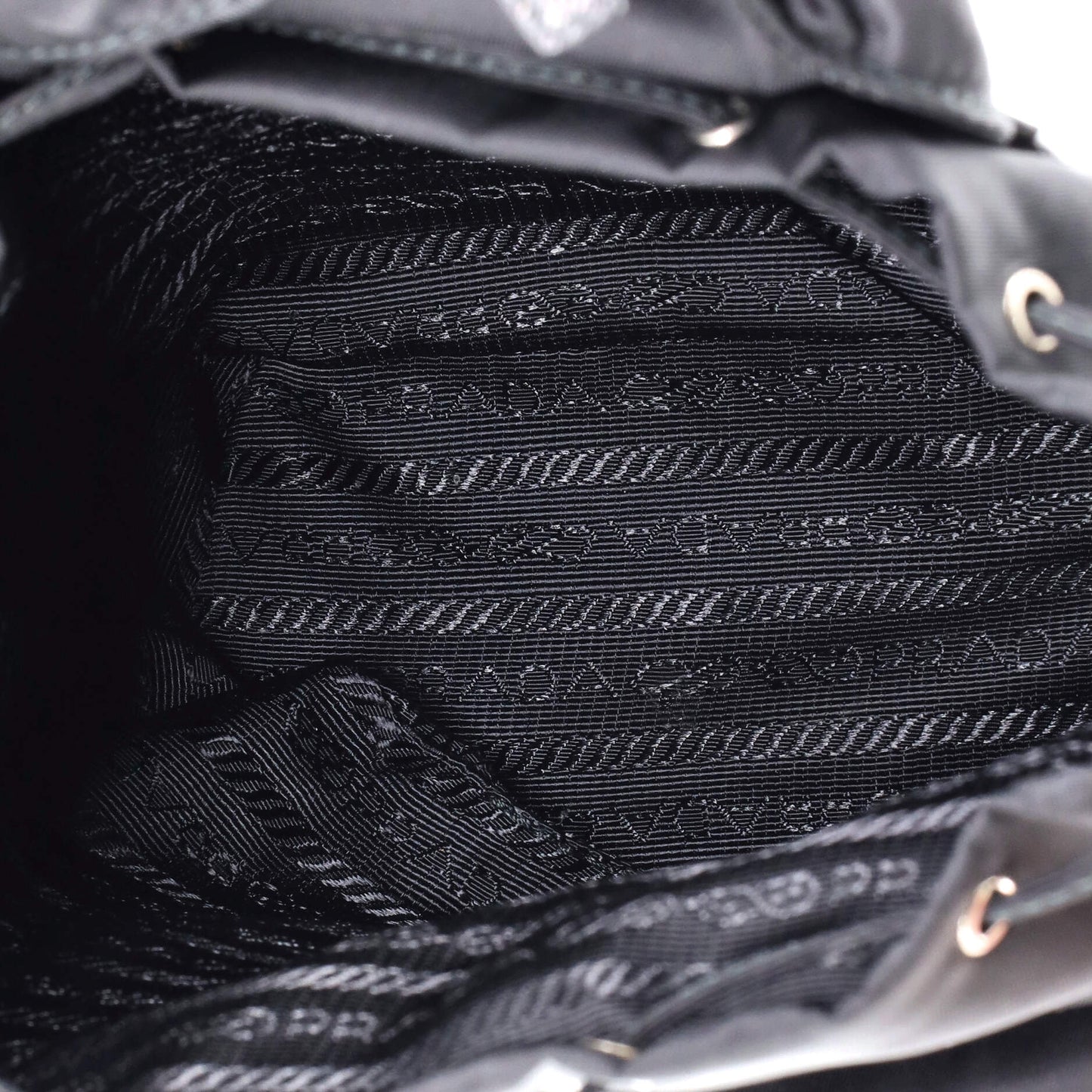 Double Pocket Backpack Chain Shoulder Bag Re-Nylon Mini
