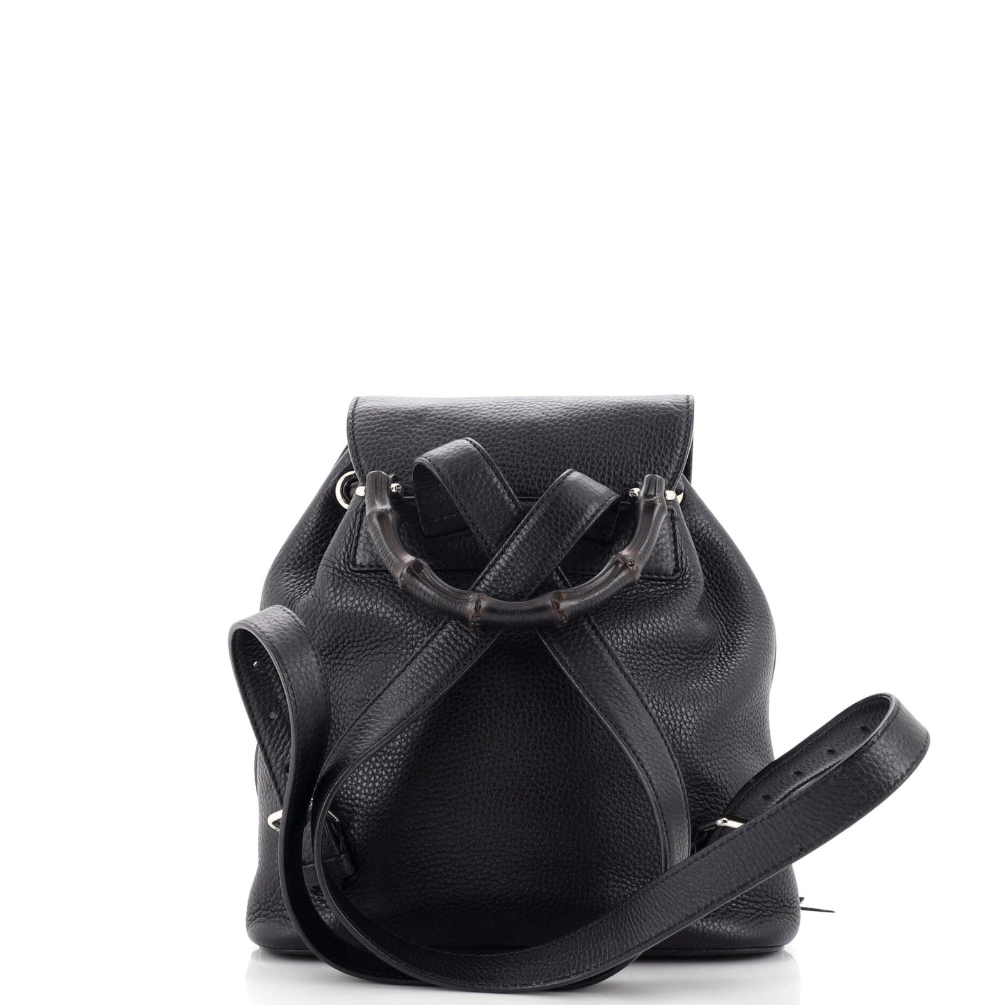 Bamboo Tassel Backpack Leather Mini