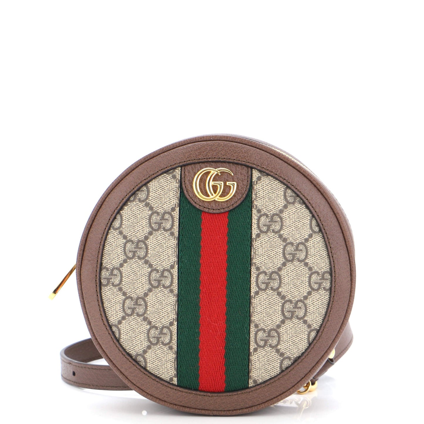 Ophidia Round Backpack GG Coated Canvas Mini