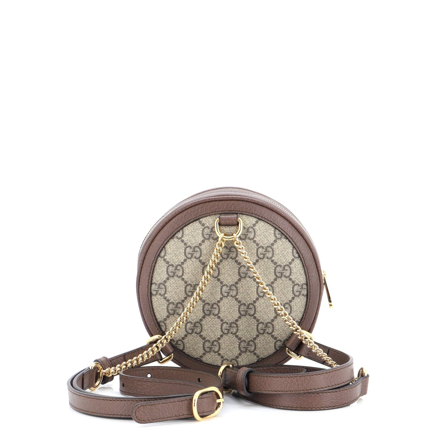 Ophidia Round Backpack GG Coated Canvas Mini