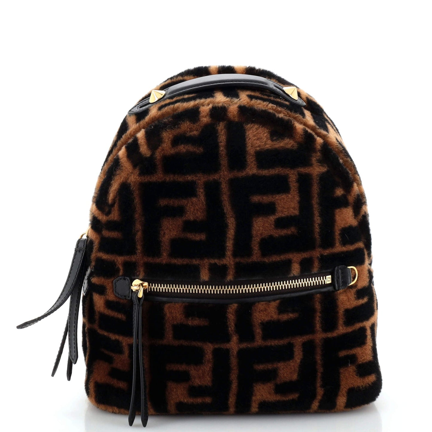 Zip Backpack Zucca Shearling Mini