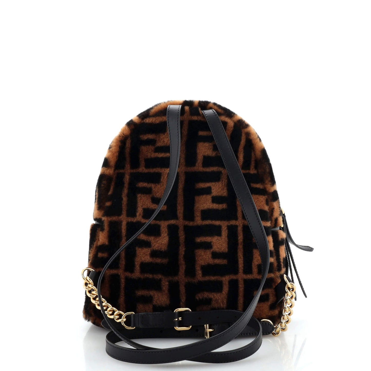 Zip Backpack Zucca Shearling Mini