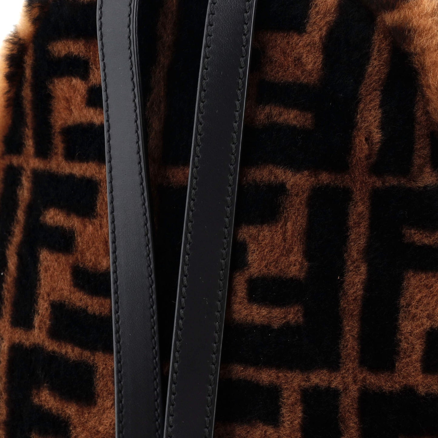 Zip Backpack Zucca Shearling Mini