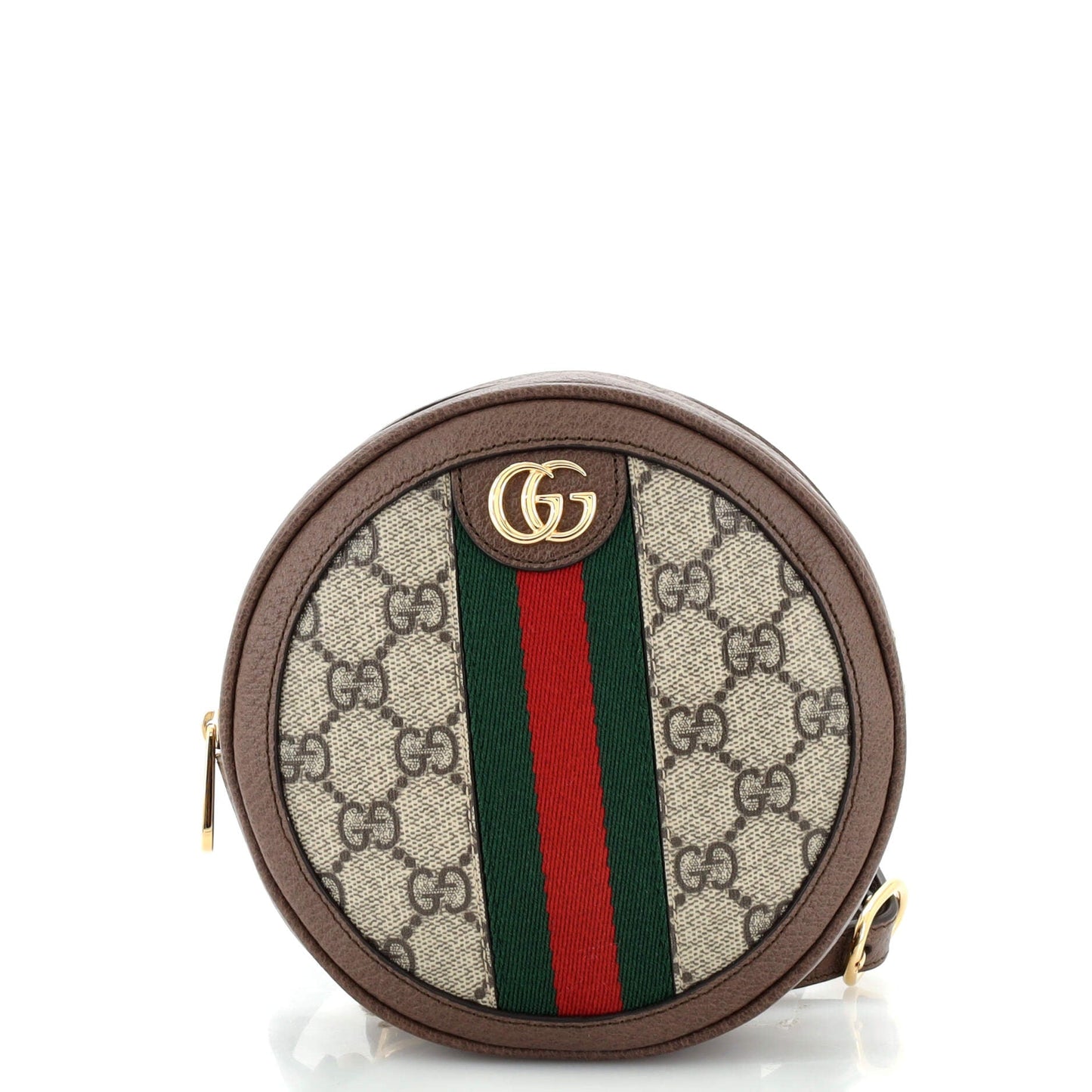 Ophidia Round Backpack GG Coated Canvas Mini