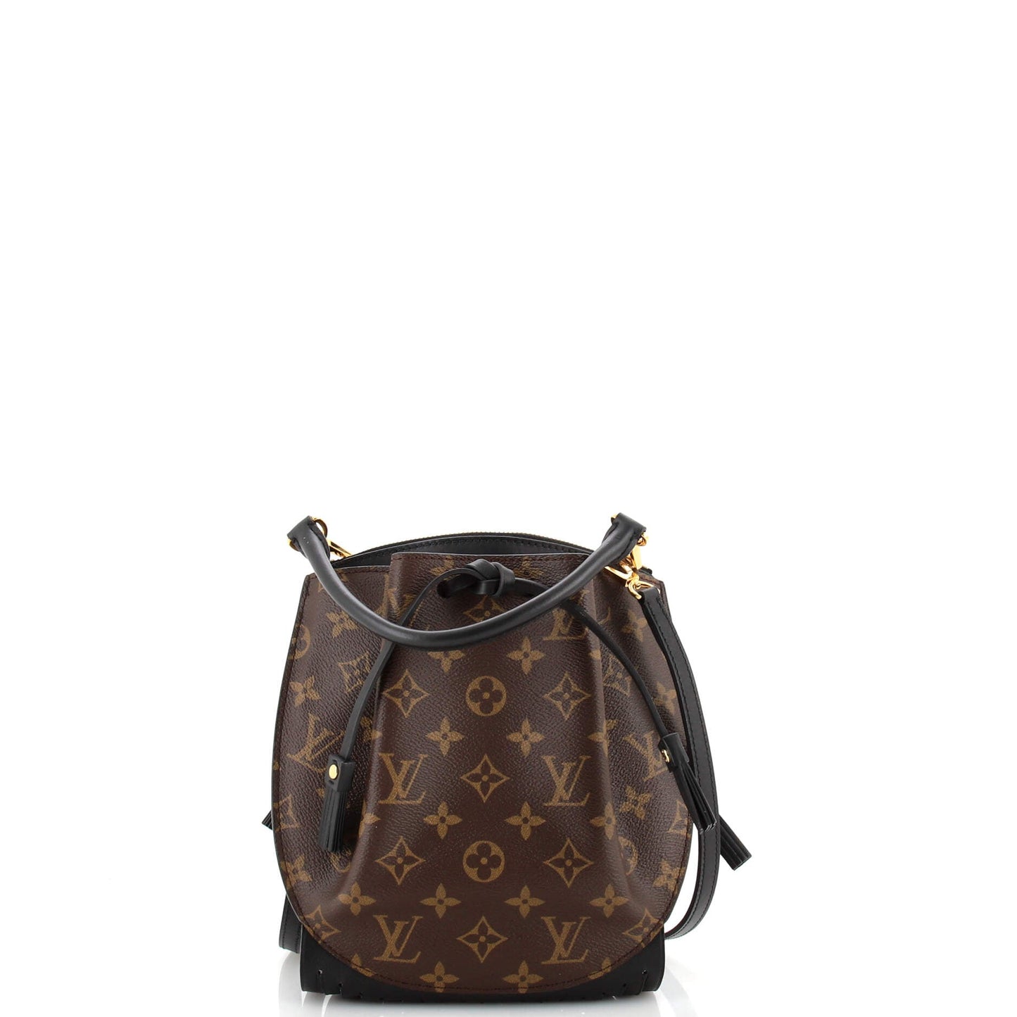 Fringed Noe Bag Monogram Canvas with Leather Mini