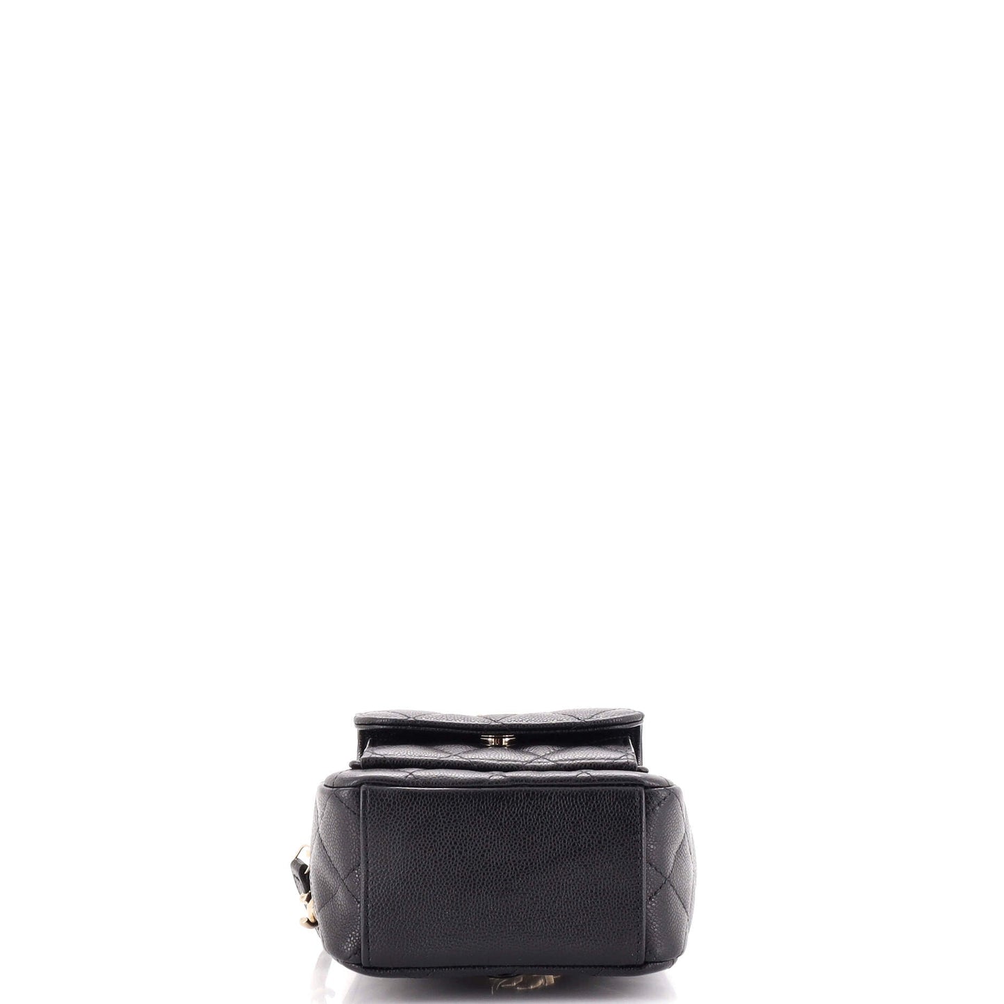 Classic CC Chain Pocket Backpack Quilted Caviar Mini