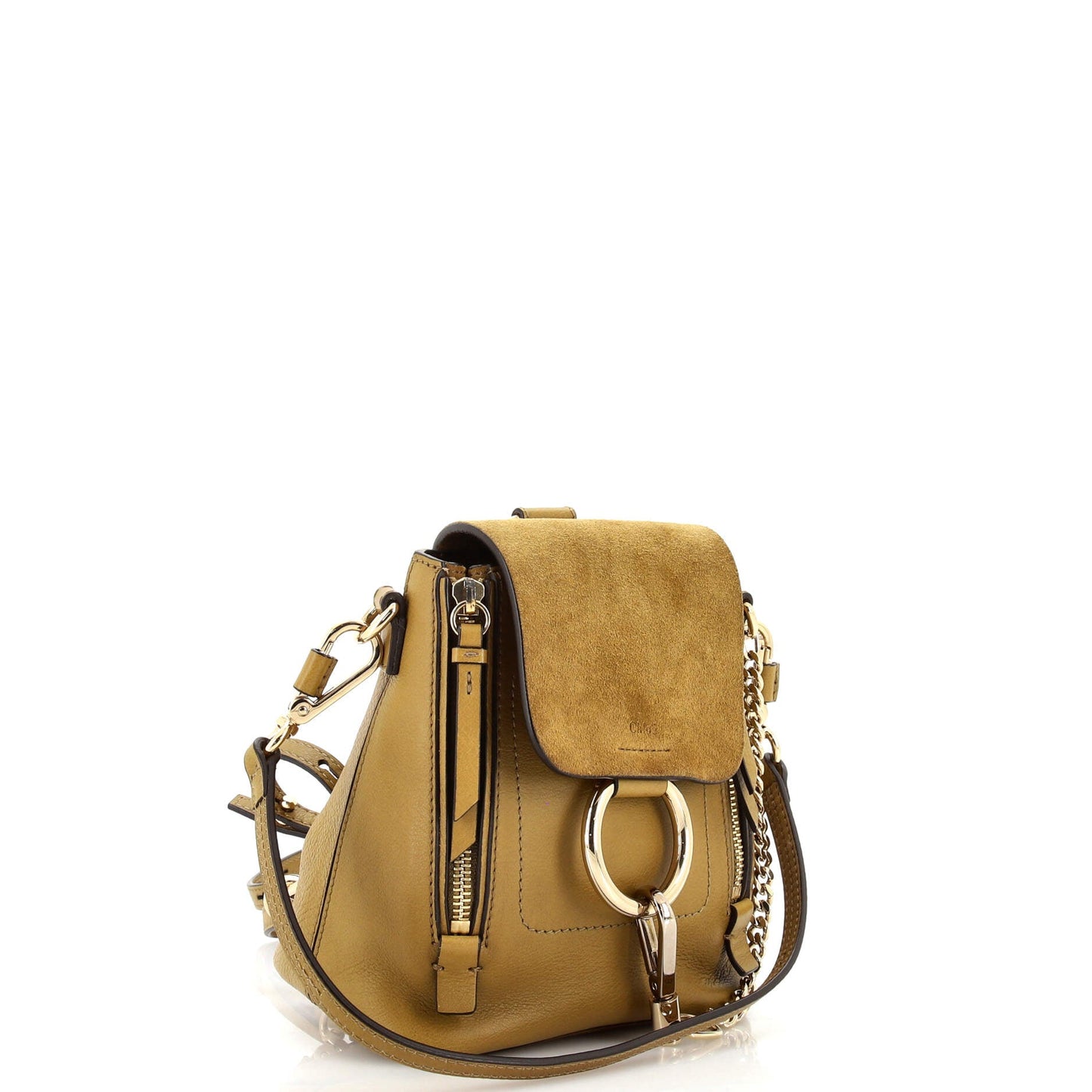 Faye Backpack Leather and Suede Mini