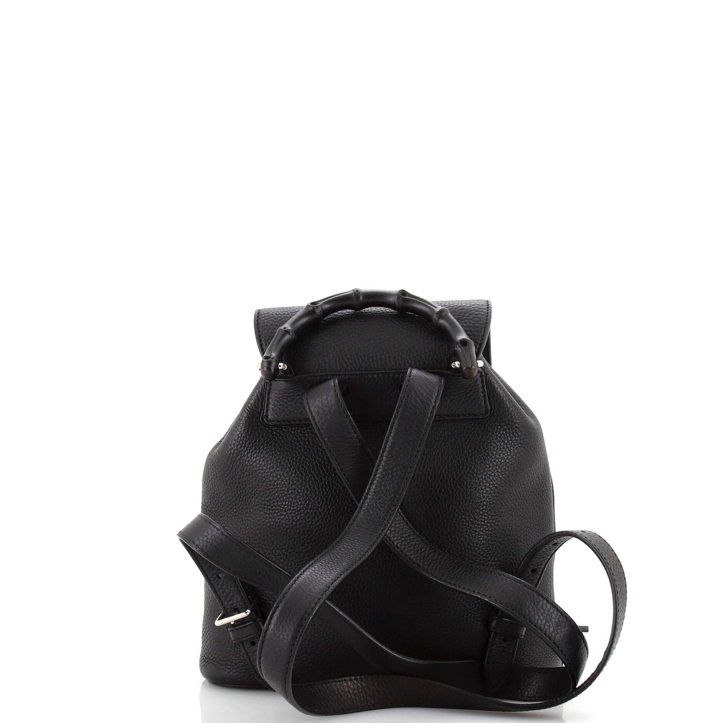Bamboo Tassel Backpack Leather Mini