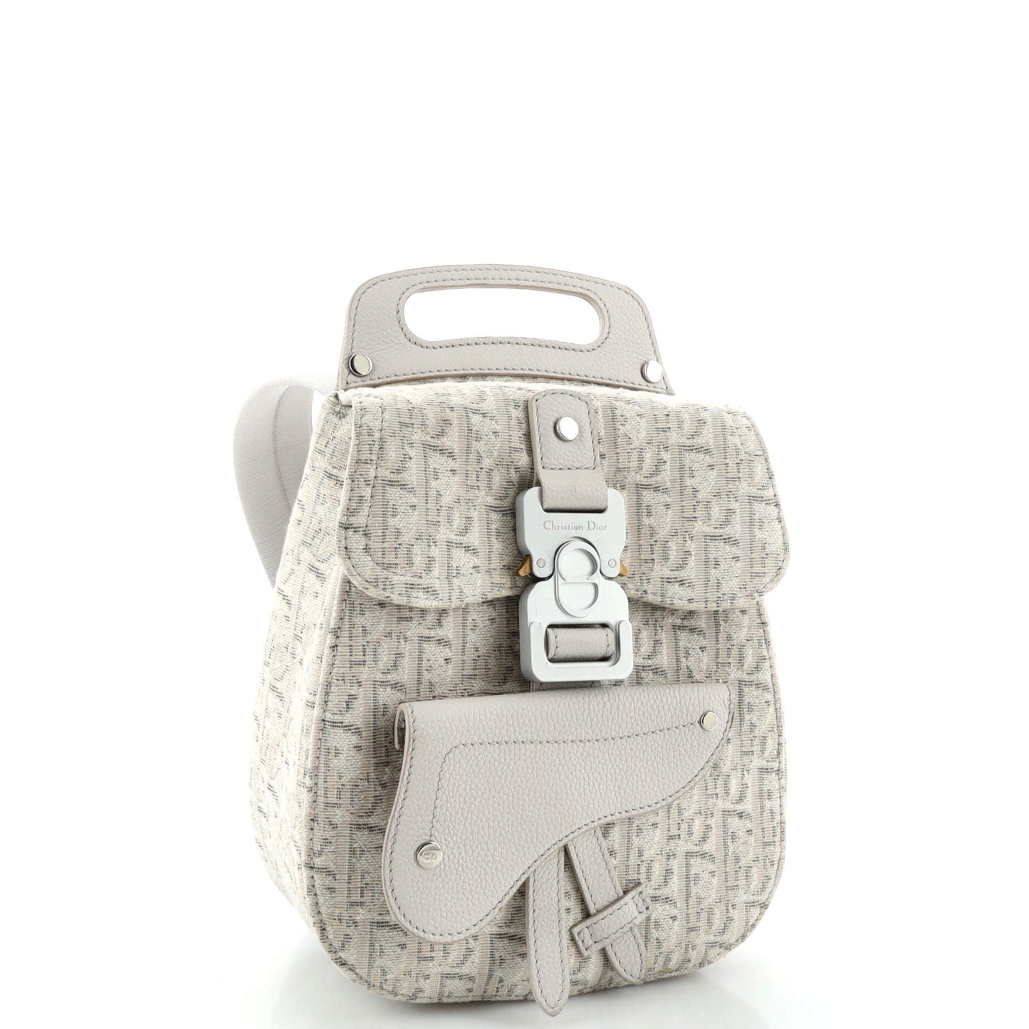 Saddle Backpack Oblique Canvas Mini
