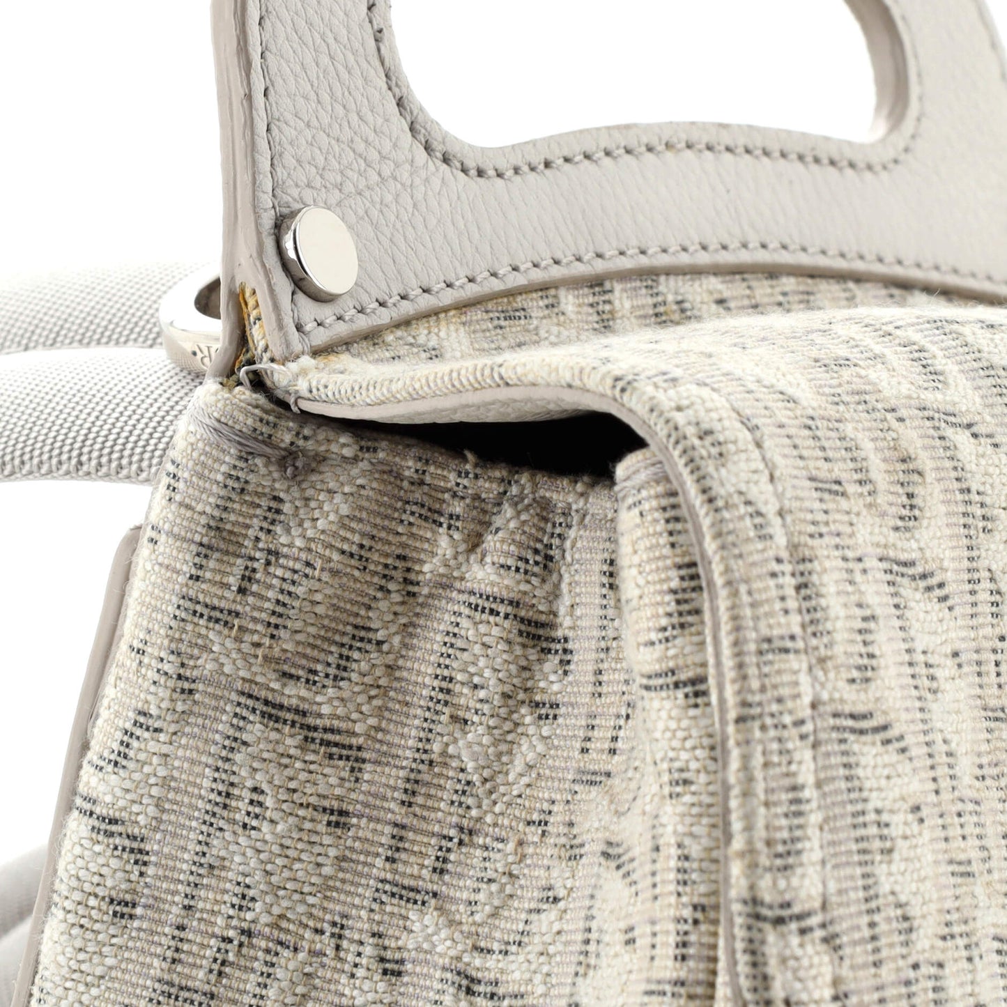 Saddle Backpack Oblique Canvas Mini