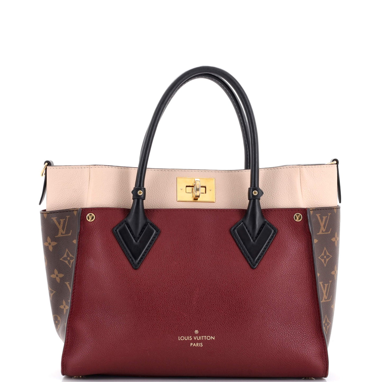 On My Side Tote Monogram Tuffetage Leather MM
