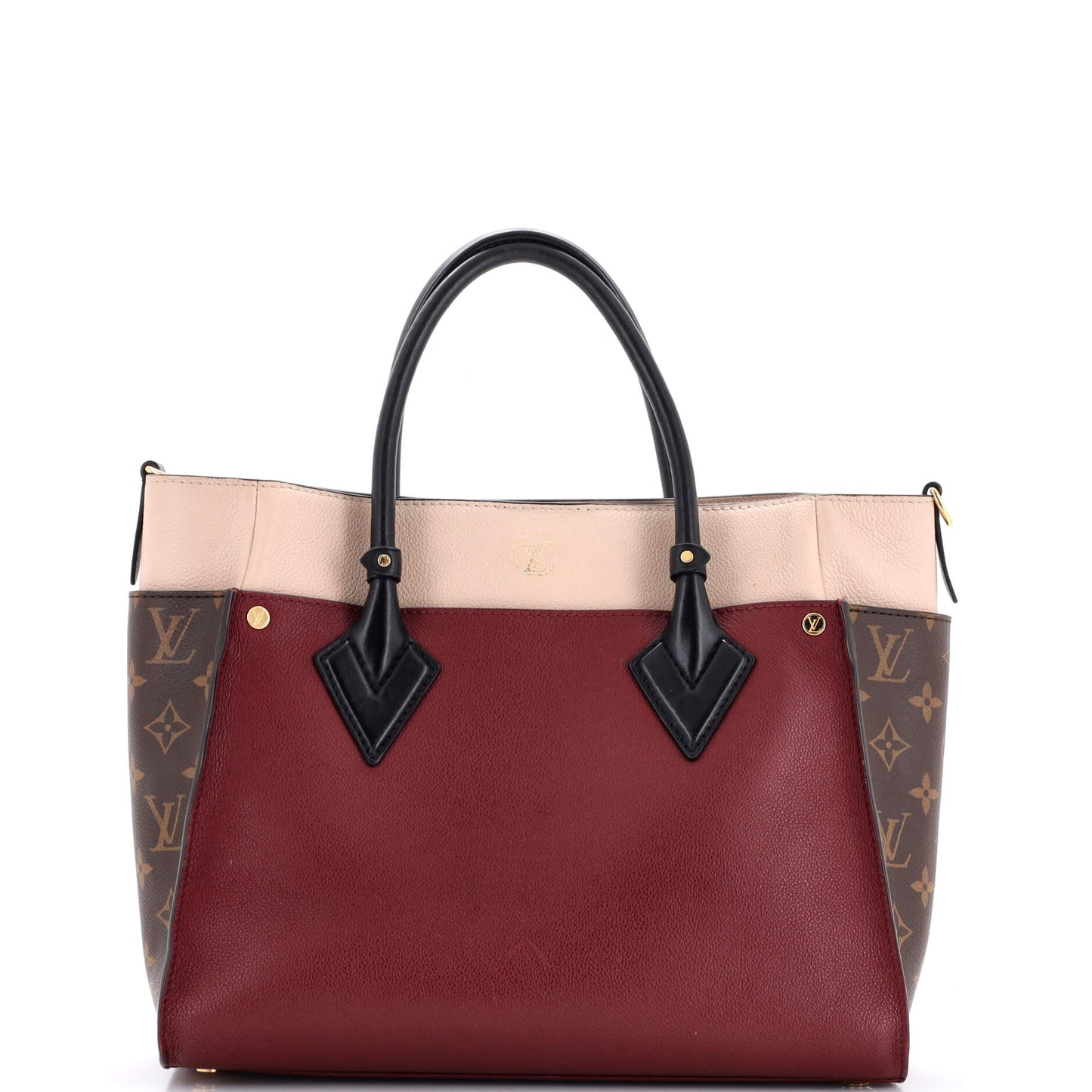On My Side Tote Monogram Tuffetage Leather MM