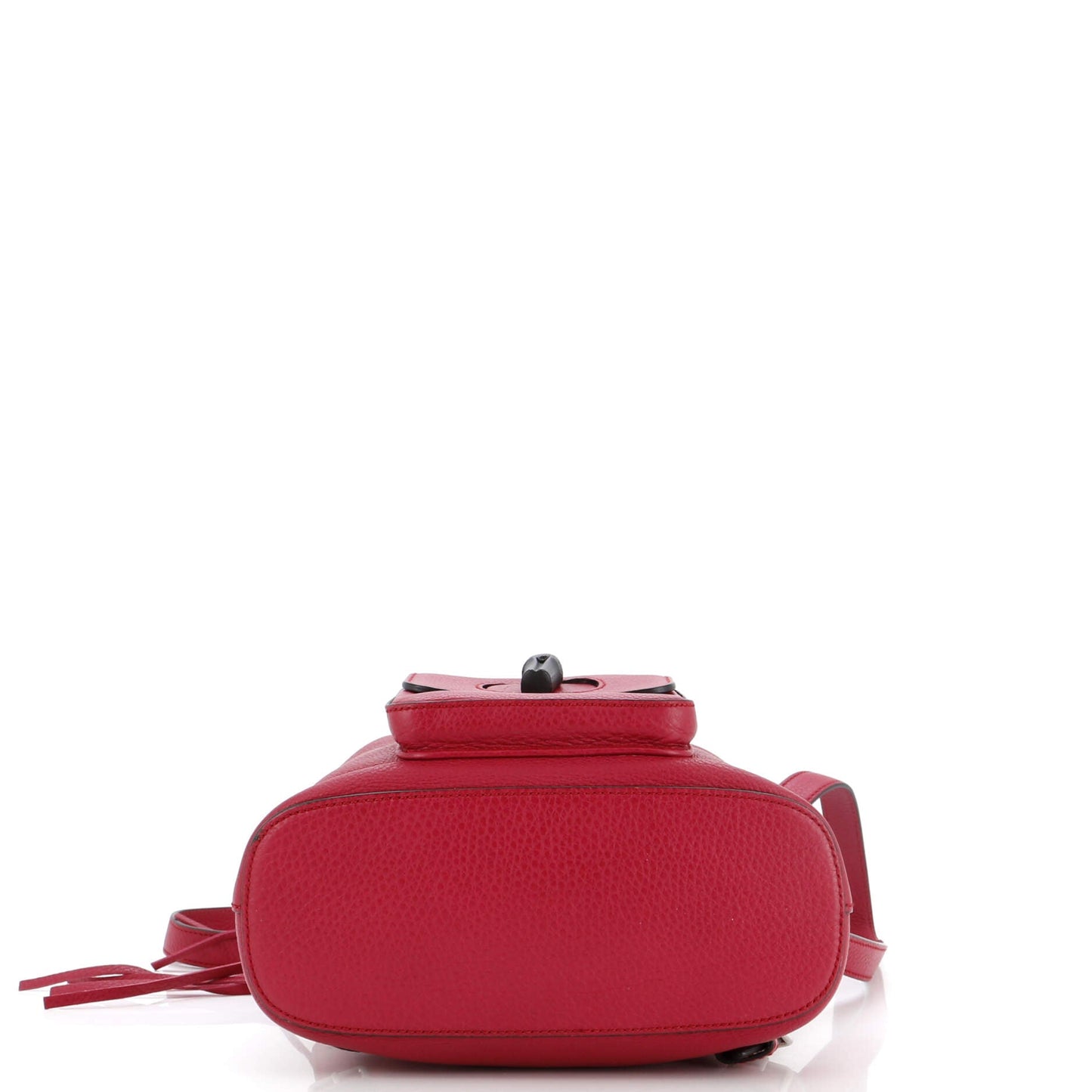 Bamboo Tassel Backpack Leather Mini
