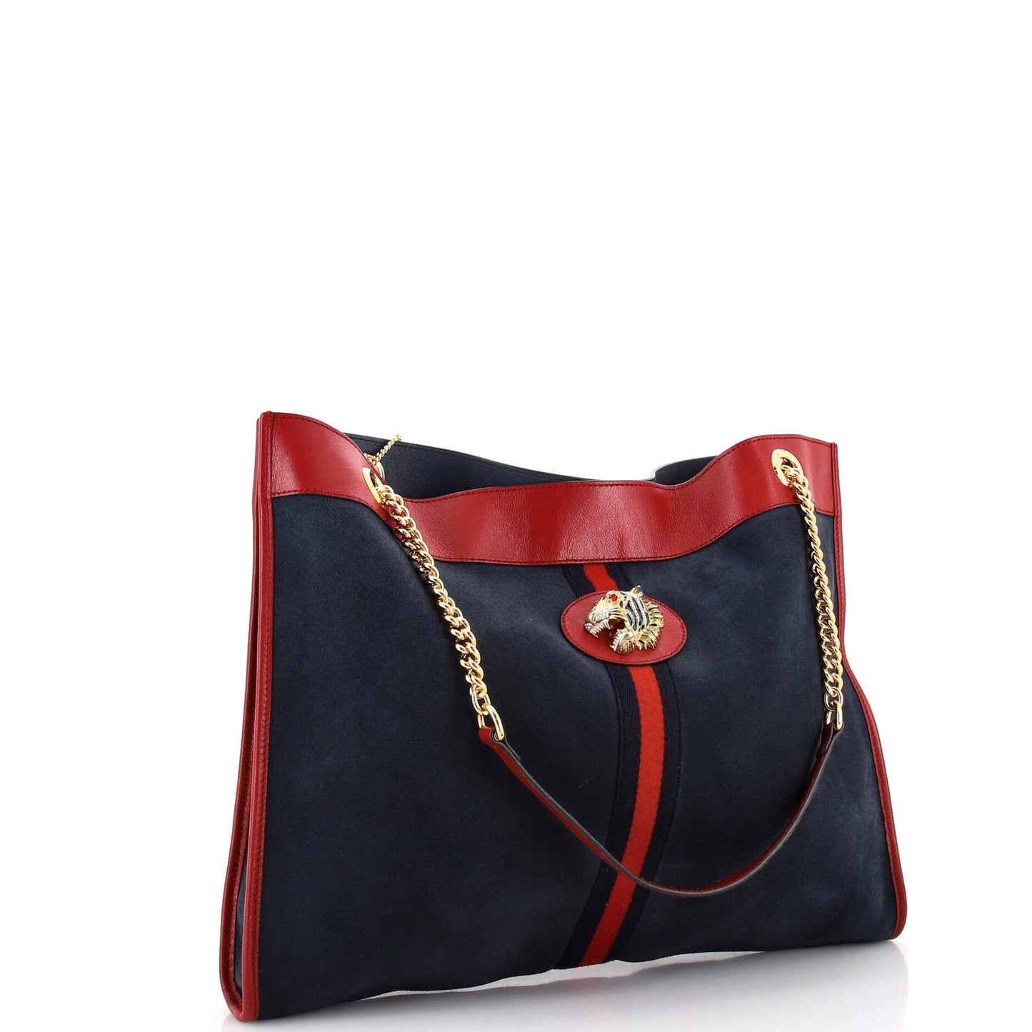 Rajah Chain Tote Suede Large