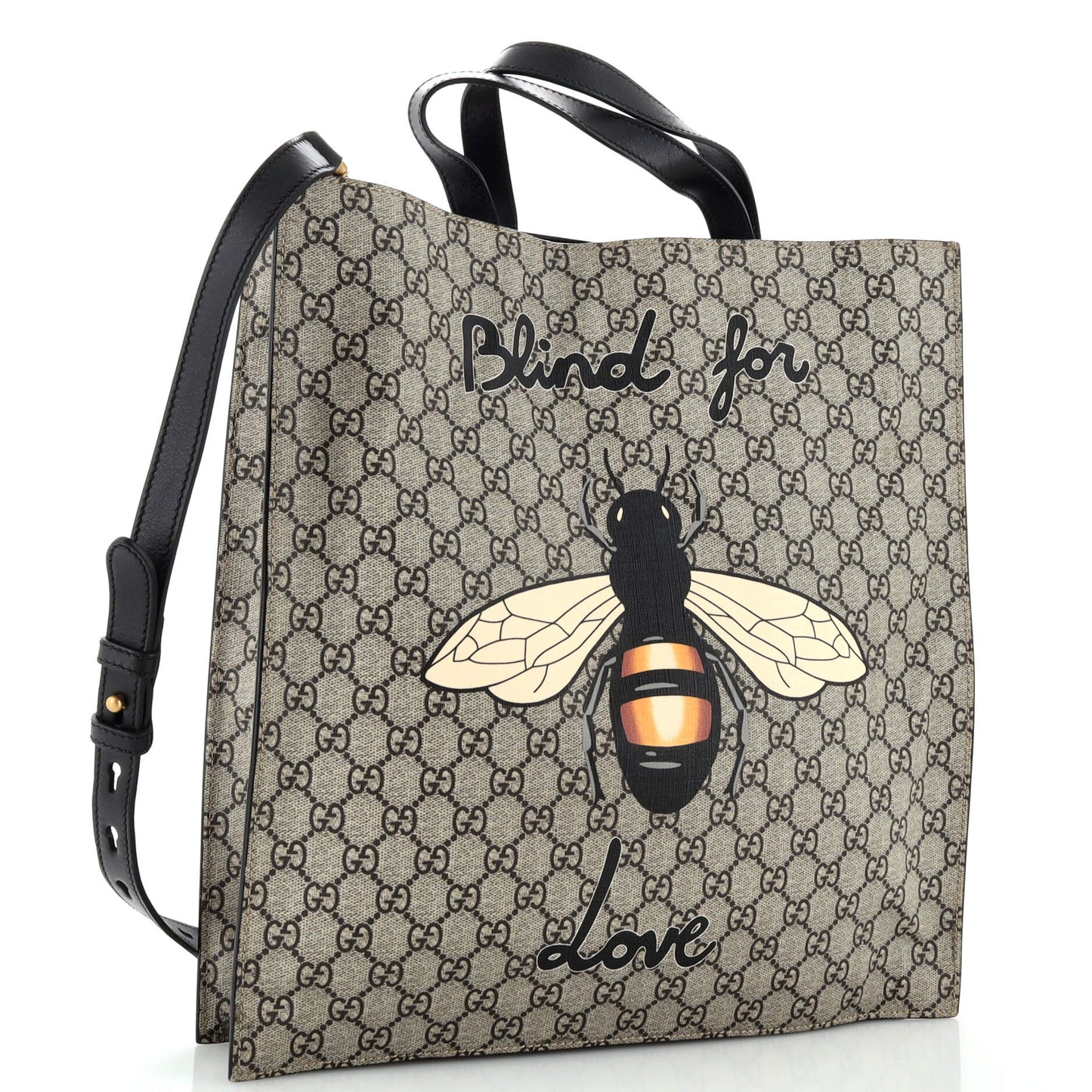 Convertible Soft Open Tote Printed GG Coated Canvas Tall