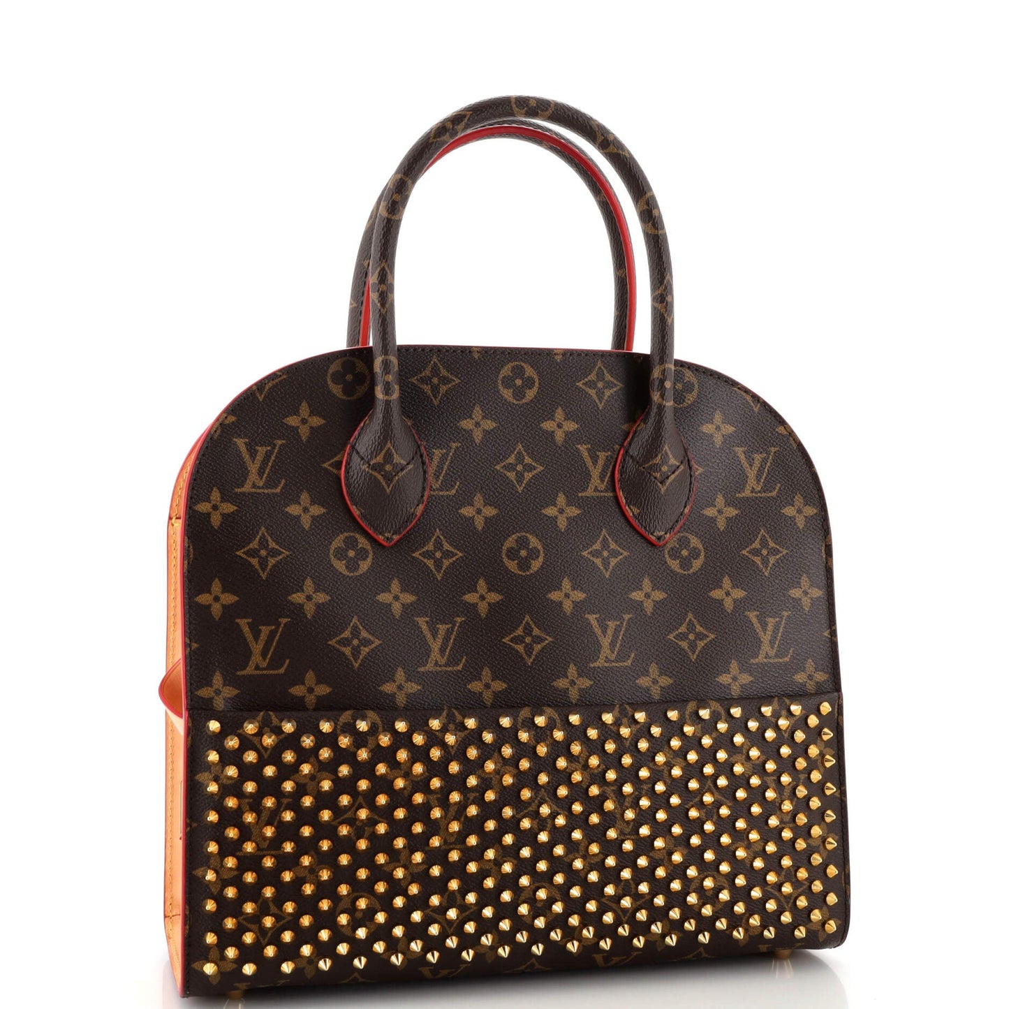 x Christian Louboutin Shopping Bag Calf Hair and Monogram Canvas