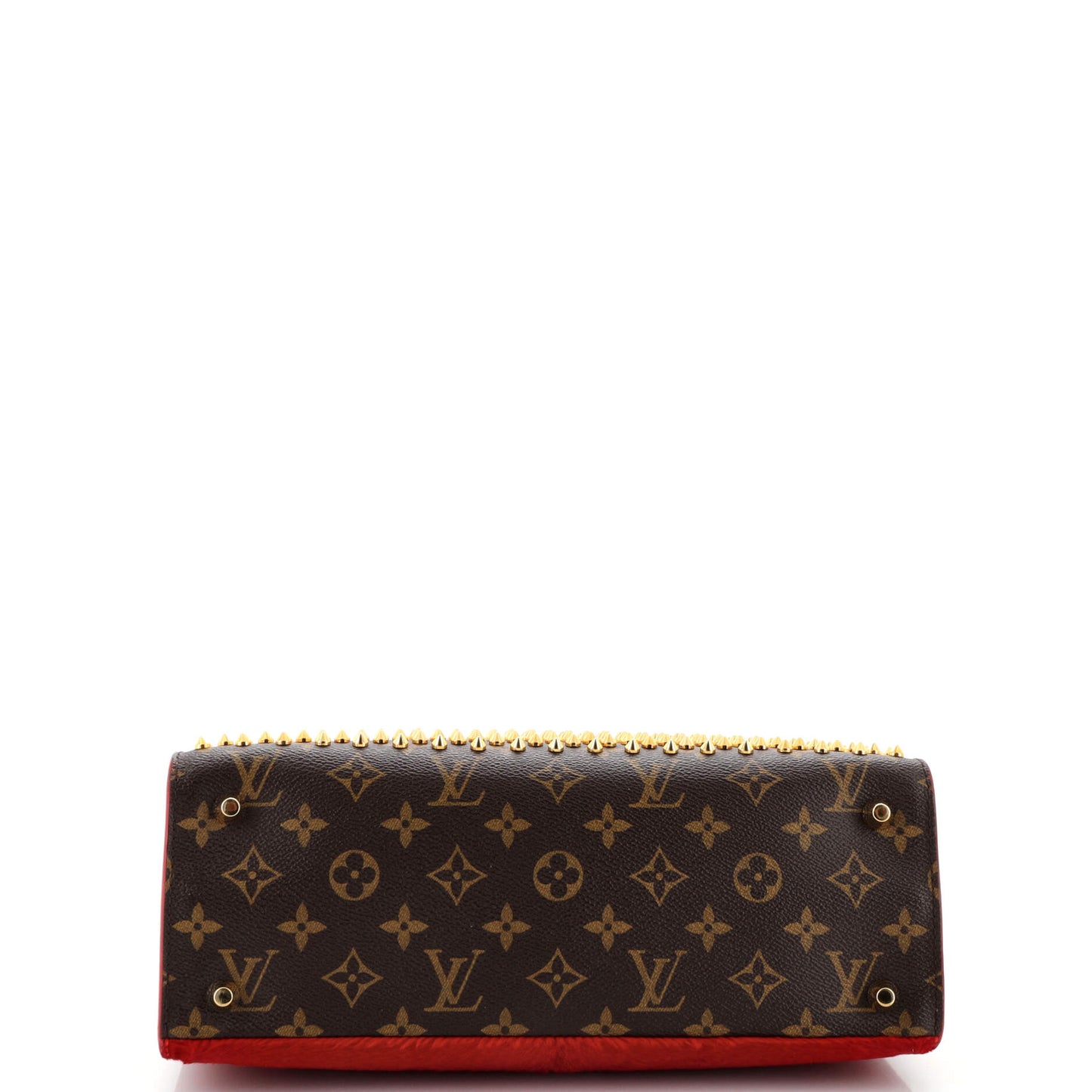 x Christian Louboutin Shopping Bag Calf Hair and Monogram Canvas