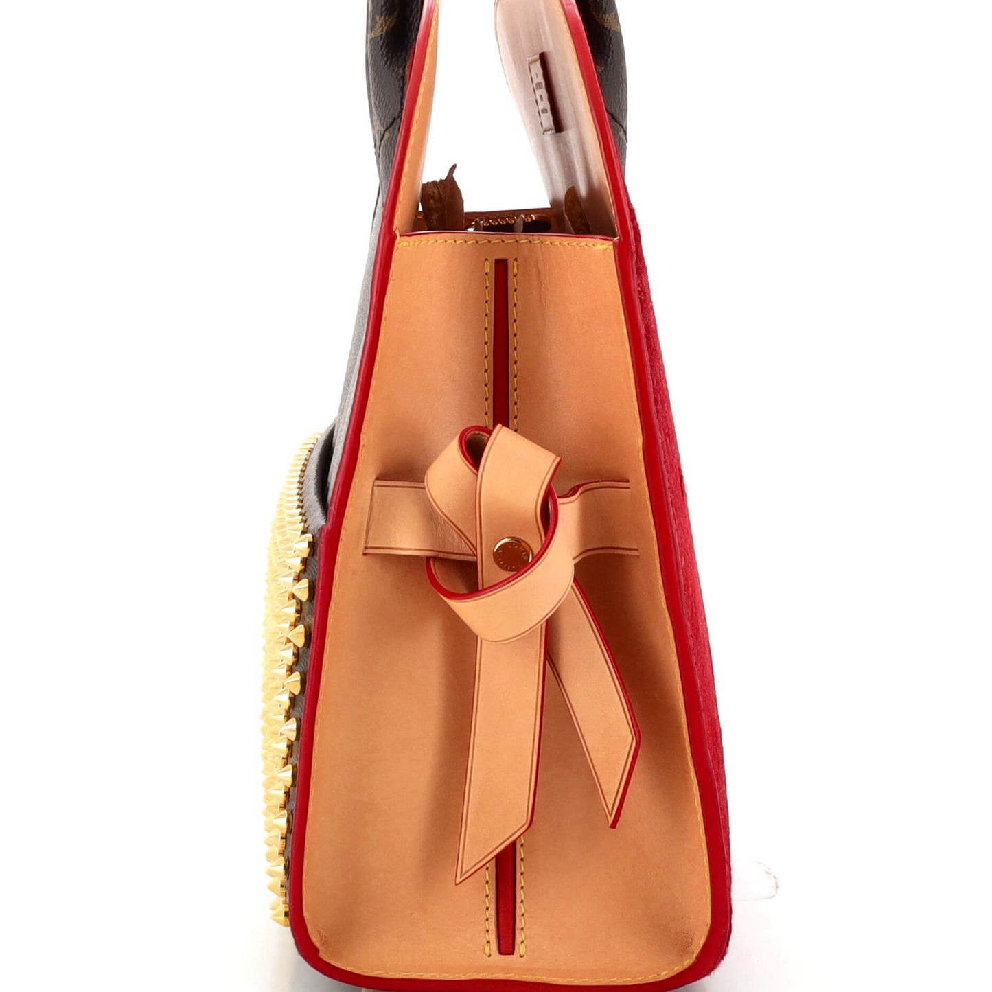 x Christian Louboutin Shopping Bag Calf Hair and Monogram Canvas