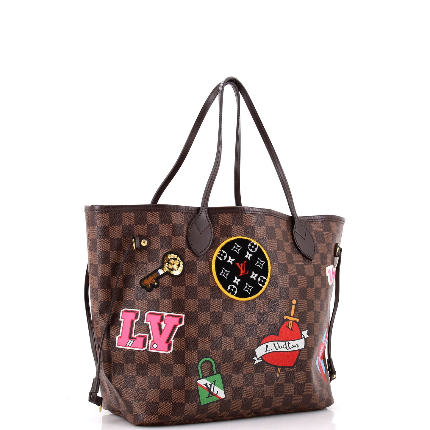 Neverfull NM Tote Limited Edition Patches Damier MM