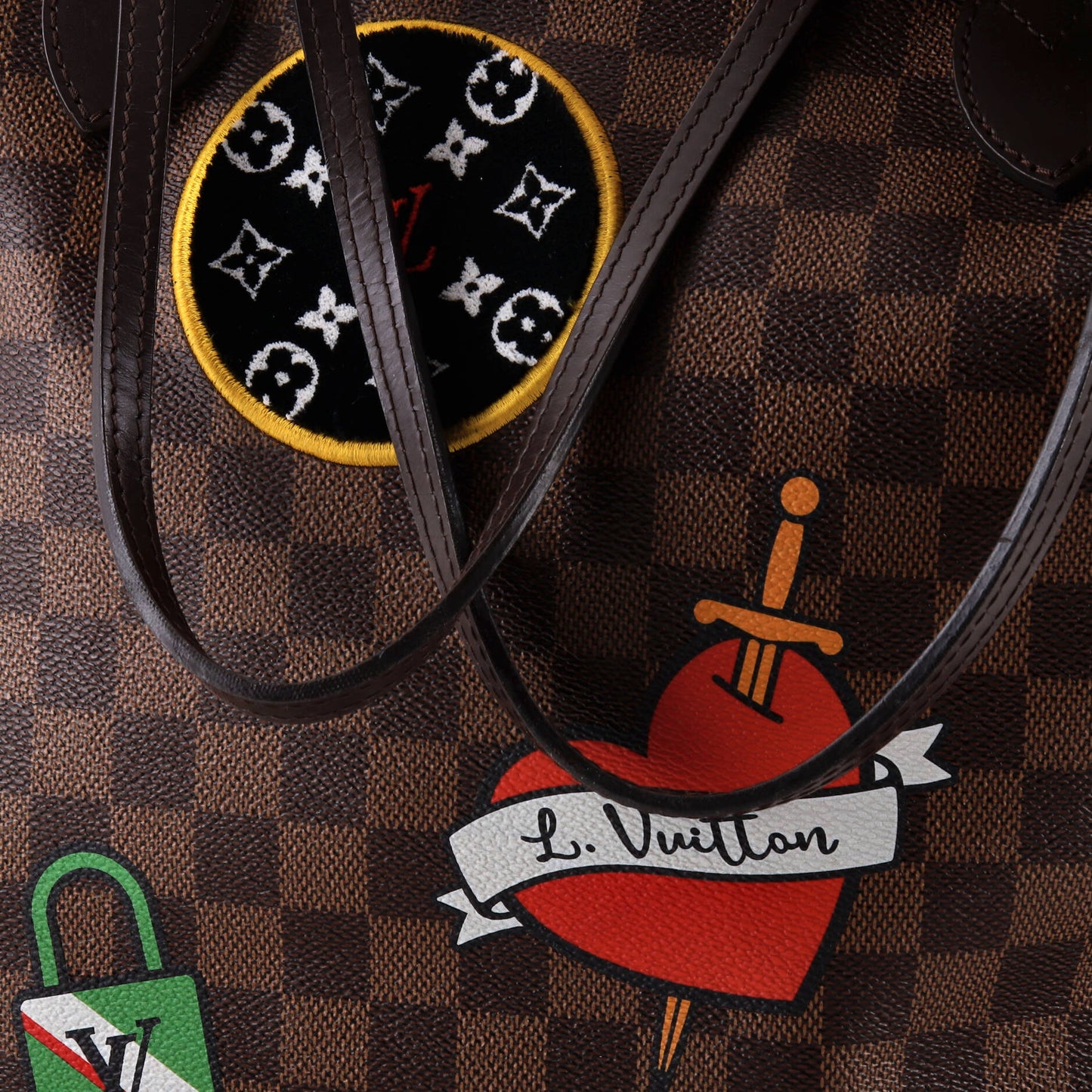 Neverfull NM Tote Limited Edition Patches Damier MM
