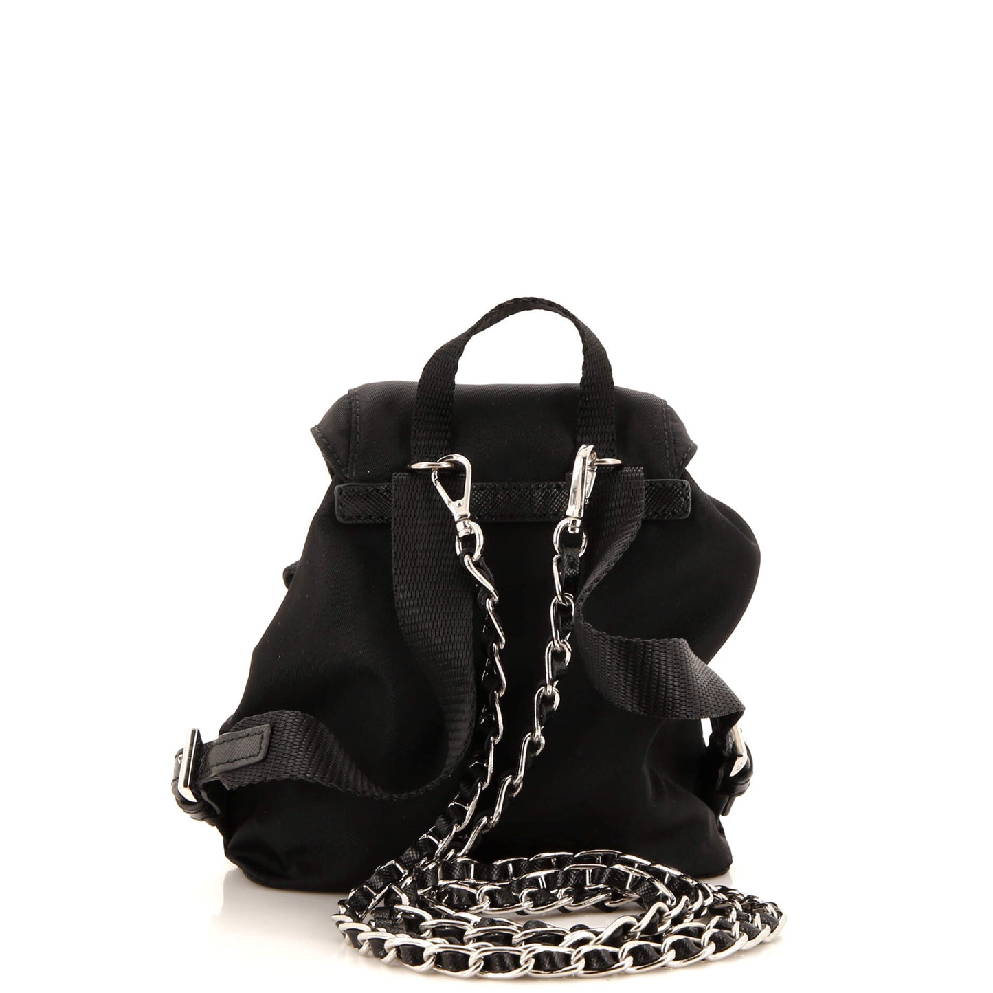 Convertible Chain Backpack Tessuto Mini