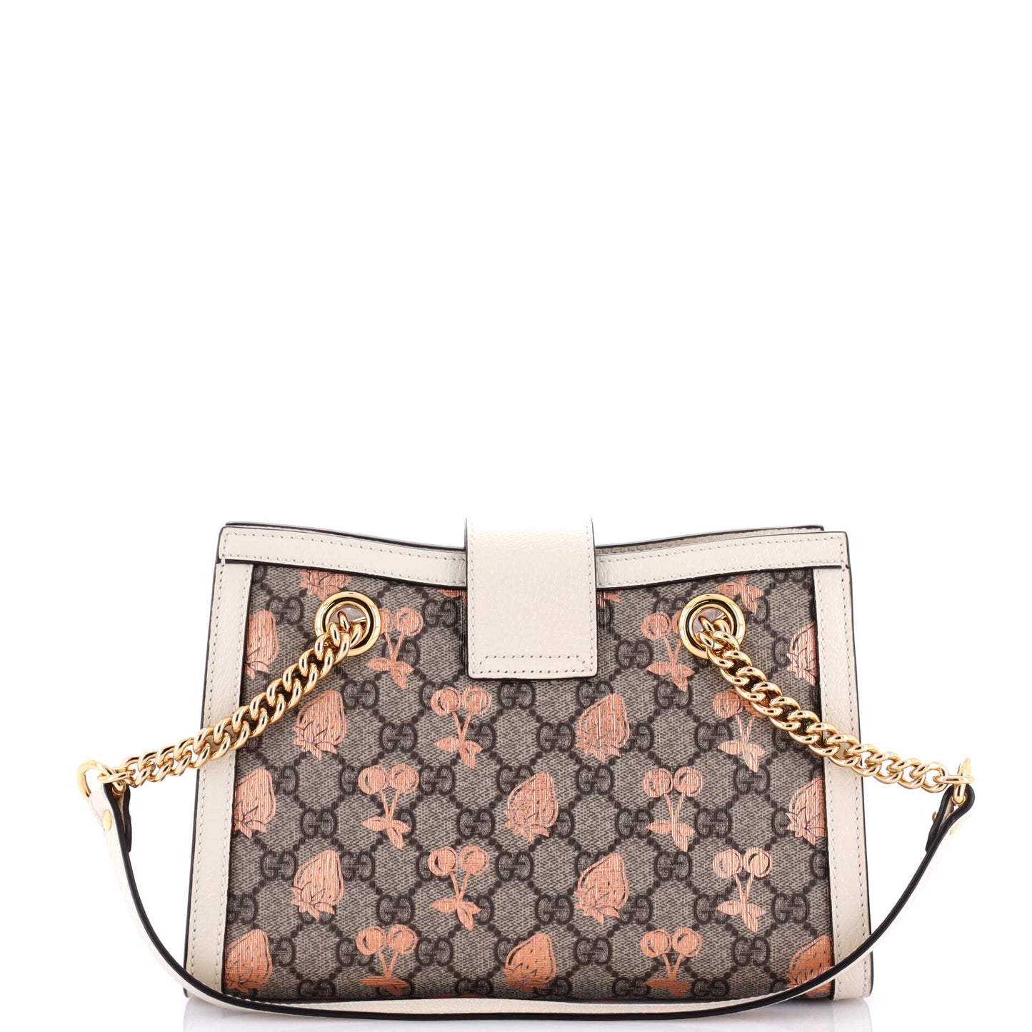 Padlock Chain Tote Printed GG Coated Canvas Small