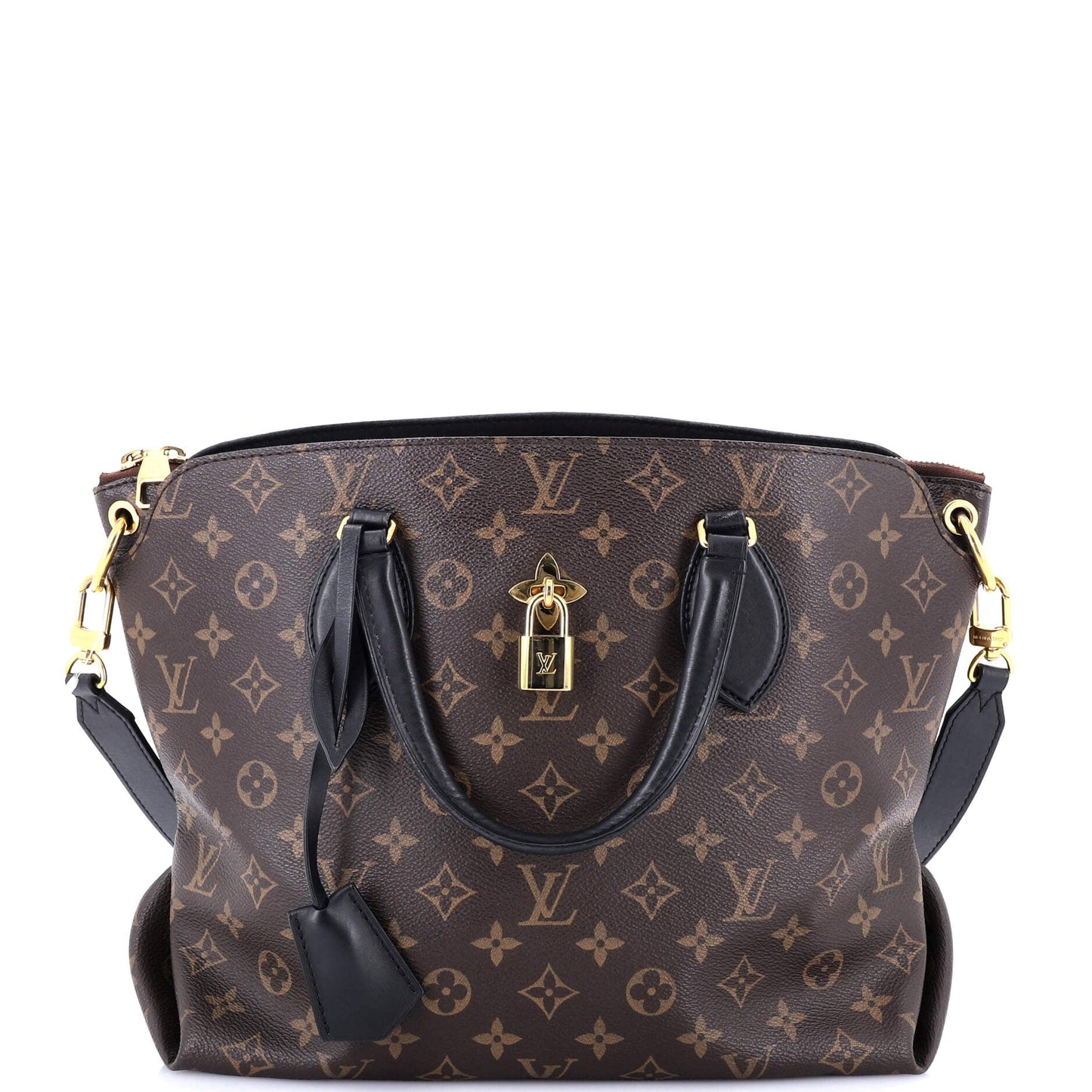 Flower Zipped Tote Monogram Canvas MM