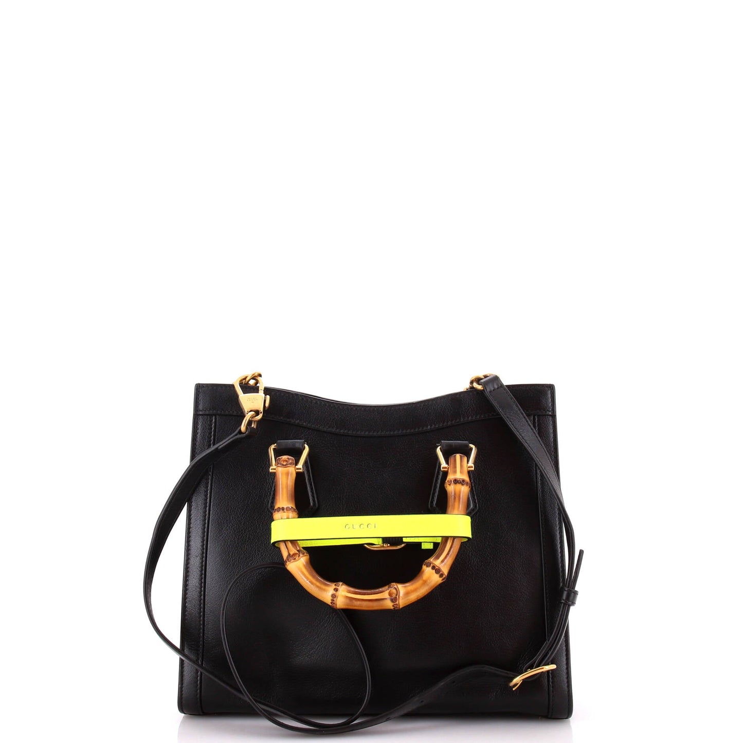Diana NM Bamboo Handle Tote Leather Small