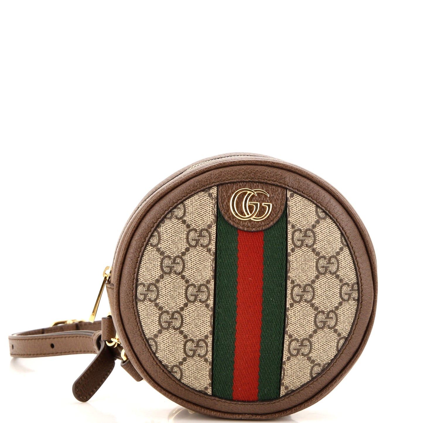 Ophidia Round Backpack GG Coated Canvas Mini