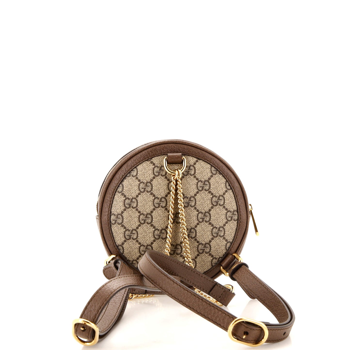 Ophidia Round Backpack GG Coated Canvas Mini
