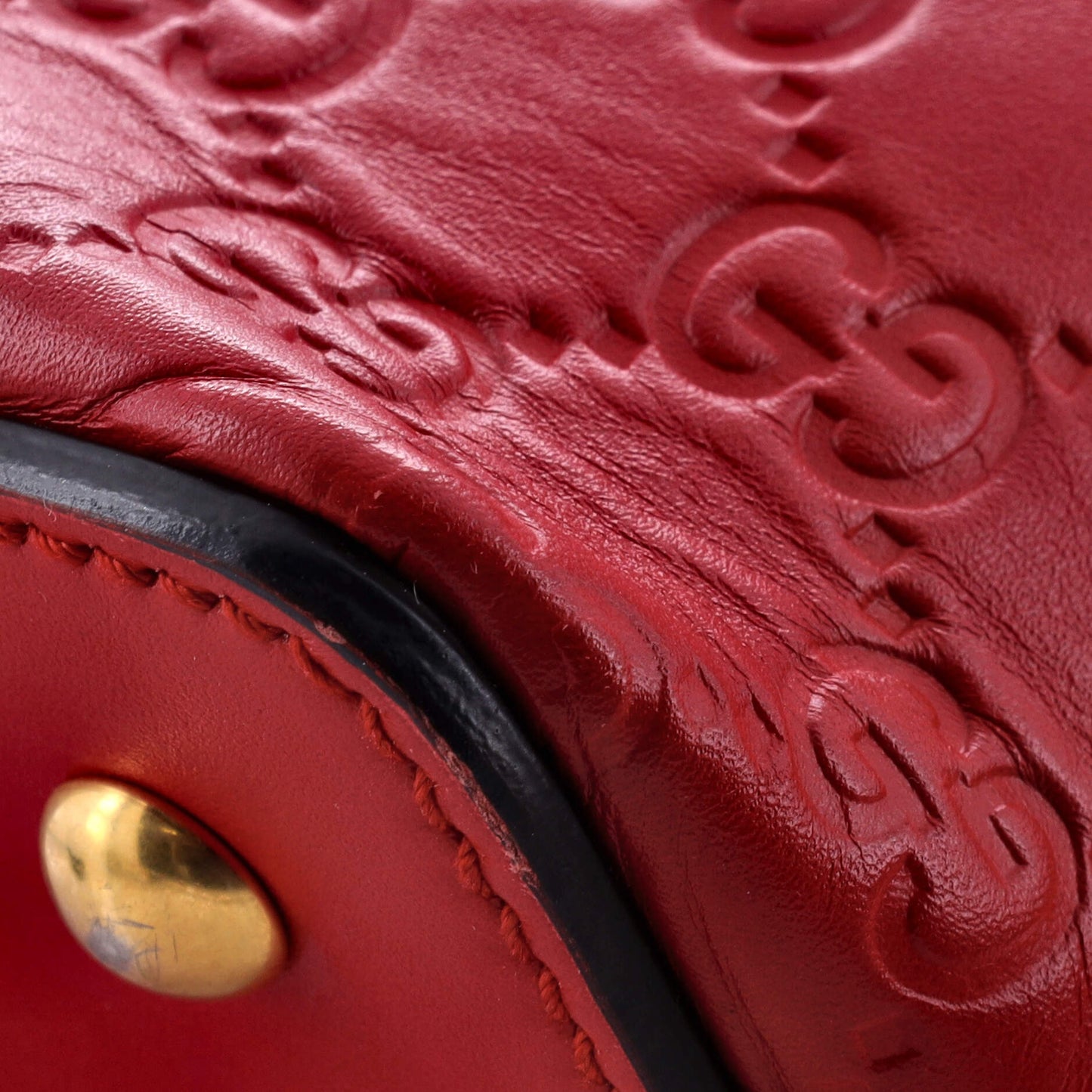 Signature Fold Over Tote Guccissima Leather Medium
