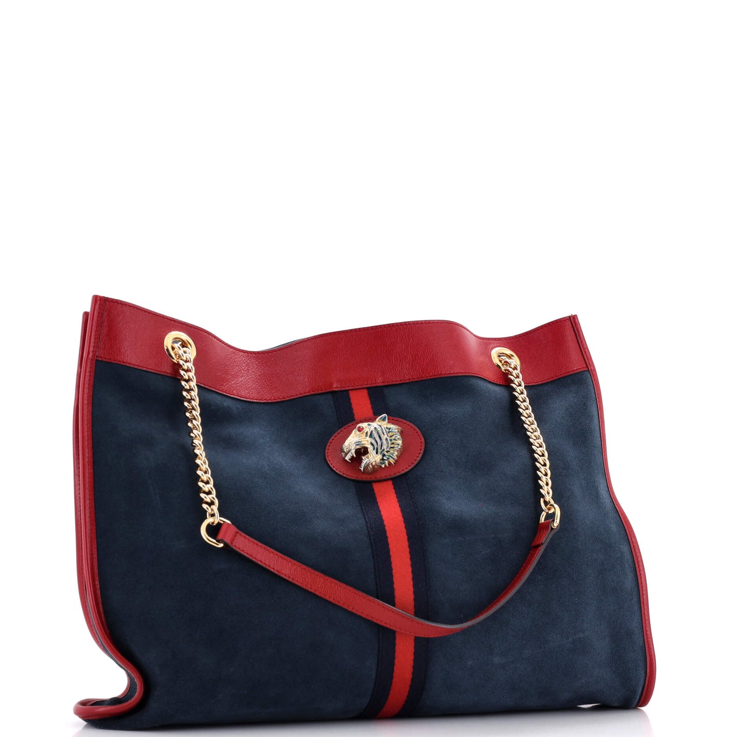 Rajah Chain Tote Suede Large