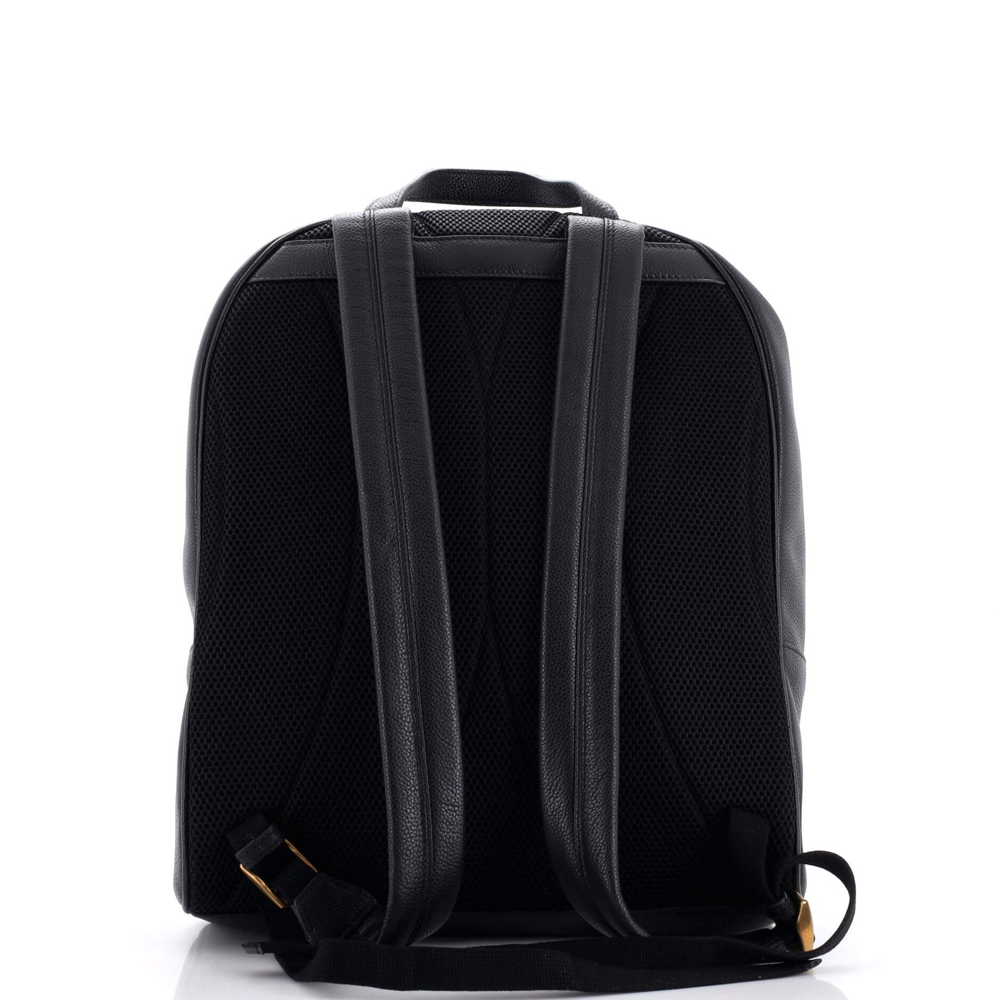 Logo Front Pocket Backpack Printed Leather