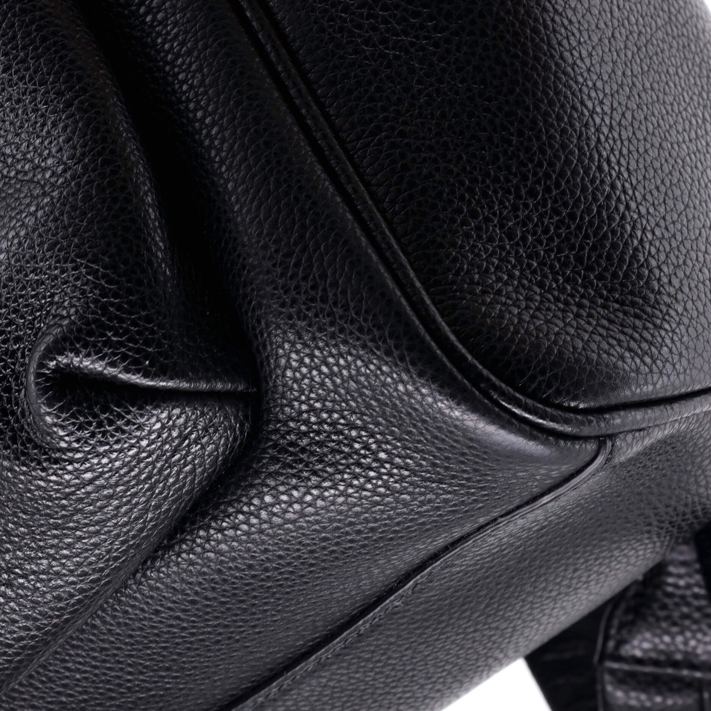 Logo Front Pocket Backpack Printed Leather