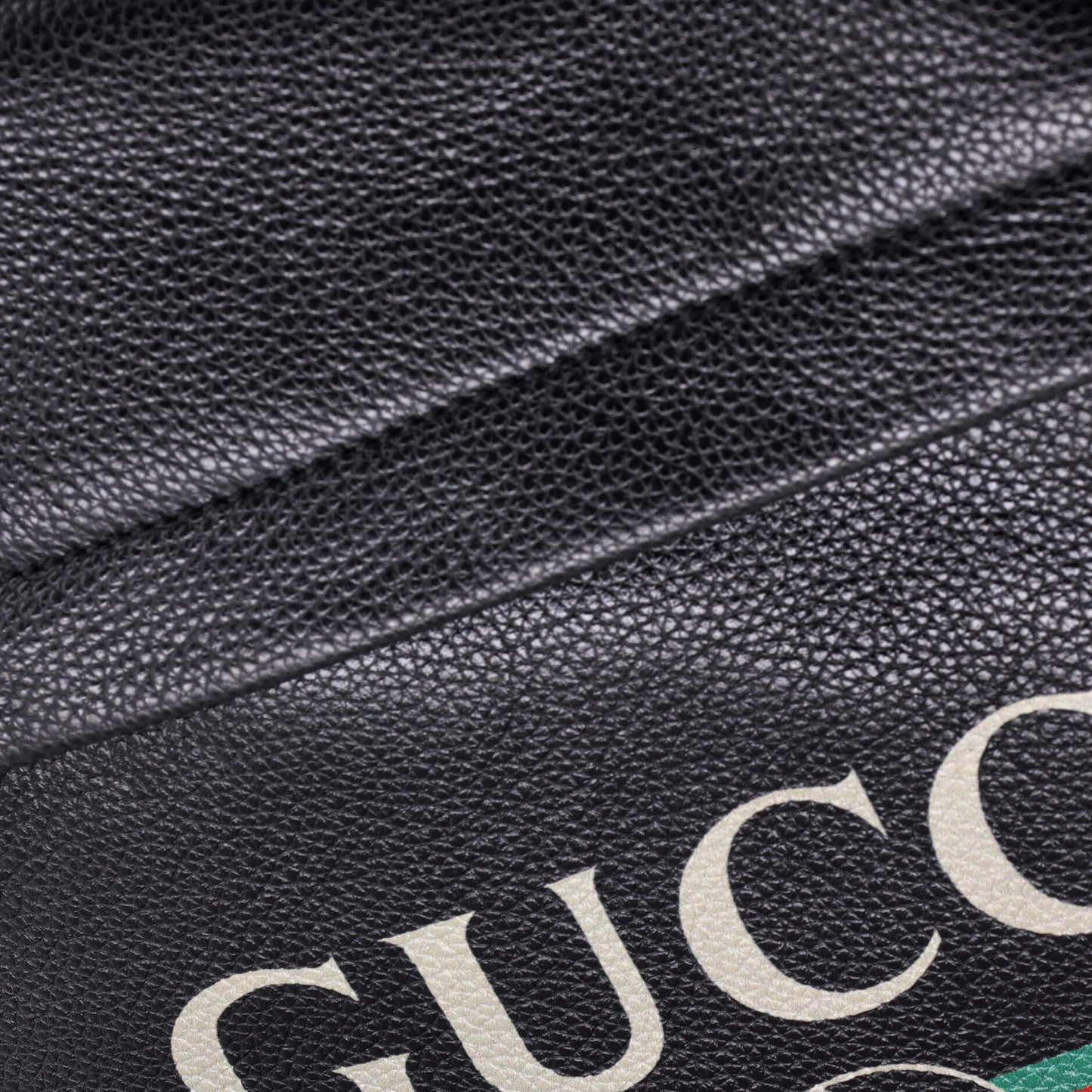 Logo Front Pocket Backpack Printed Leather